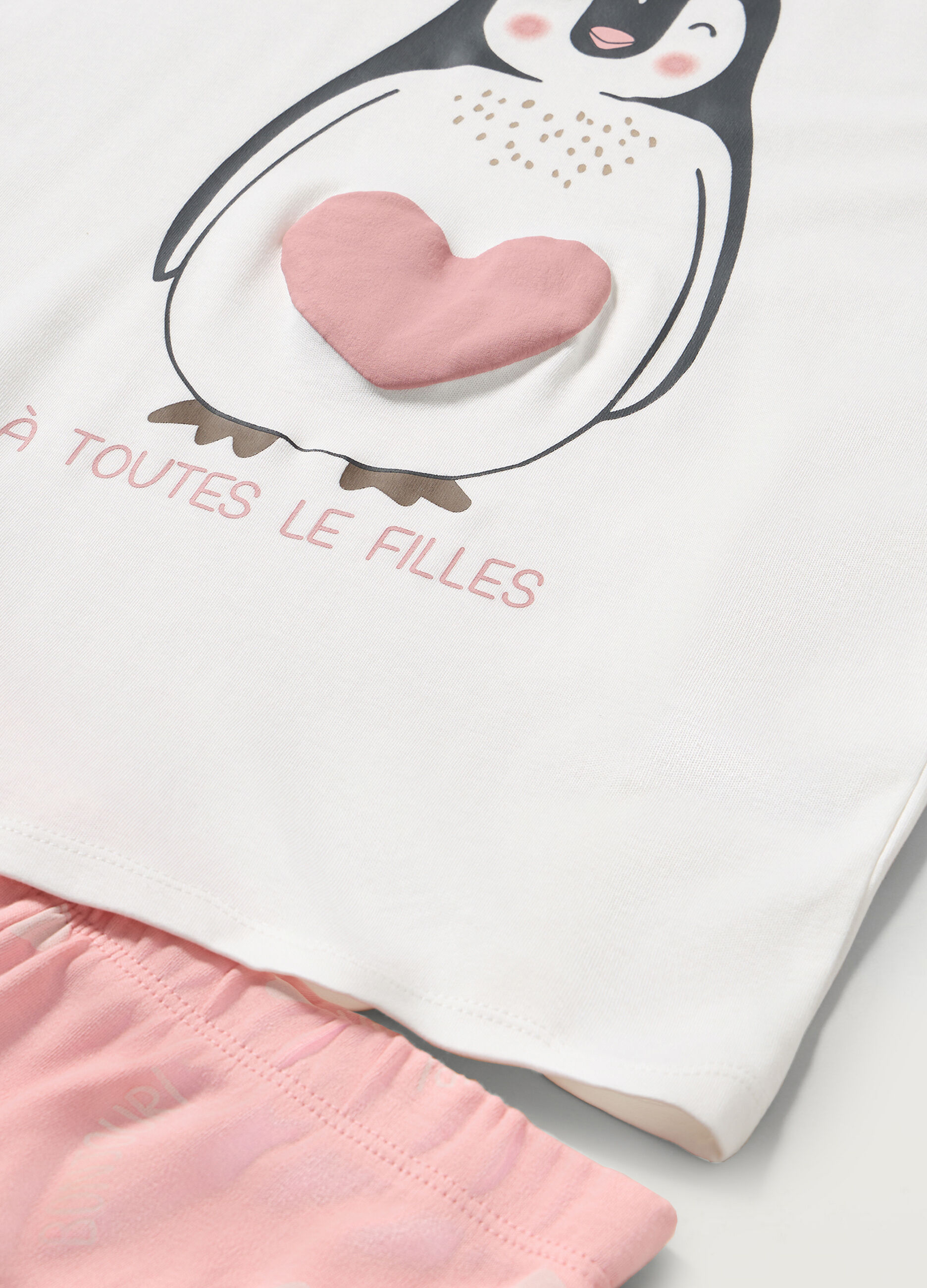 Set pigiama lungo in puro cotone ragazza_1