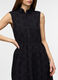 Abito lungo ricamato in puro cotone donna_2