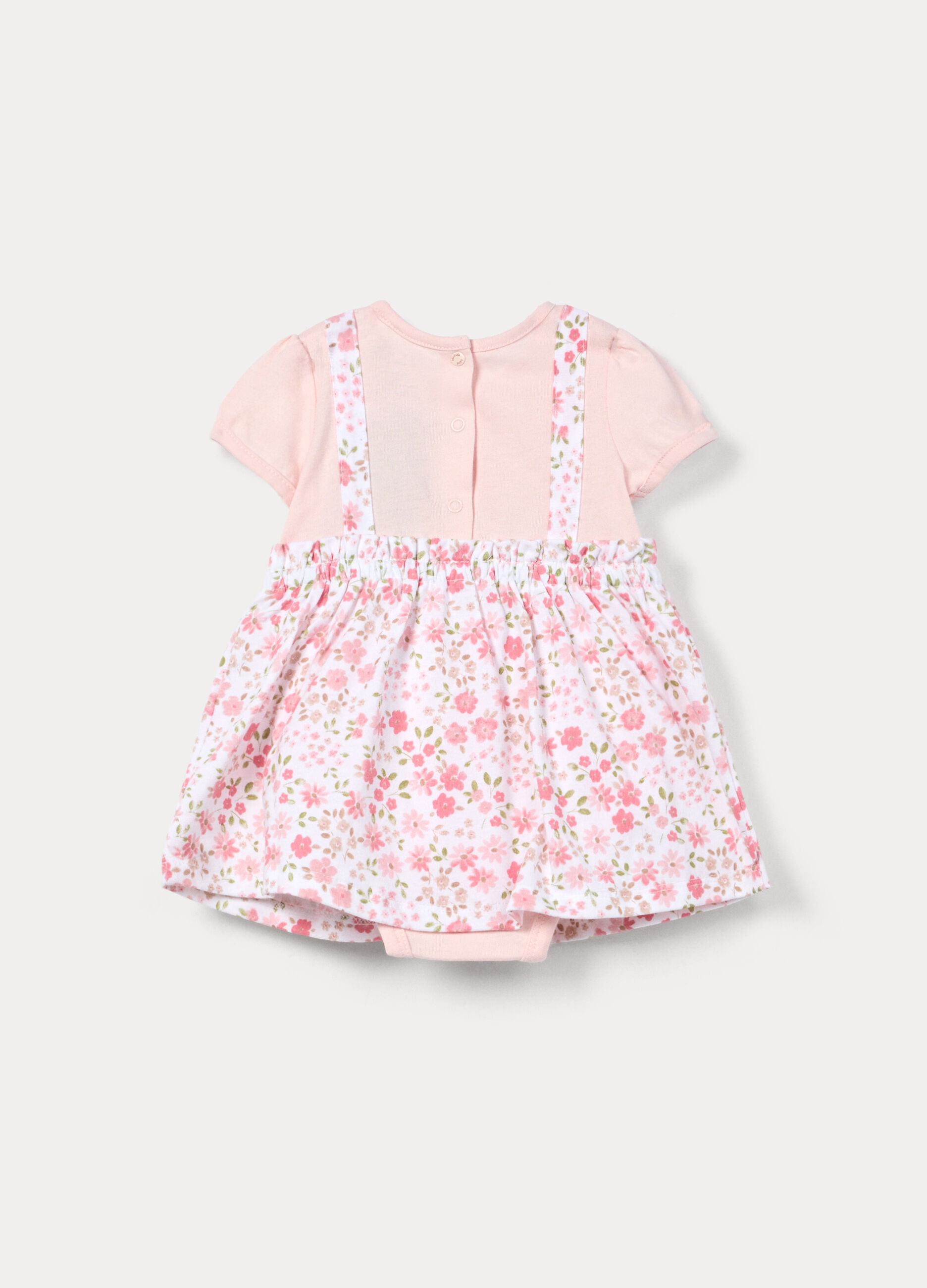 Body-vestito in jersey di puro cotone neonata_1