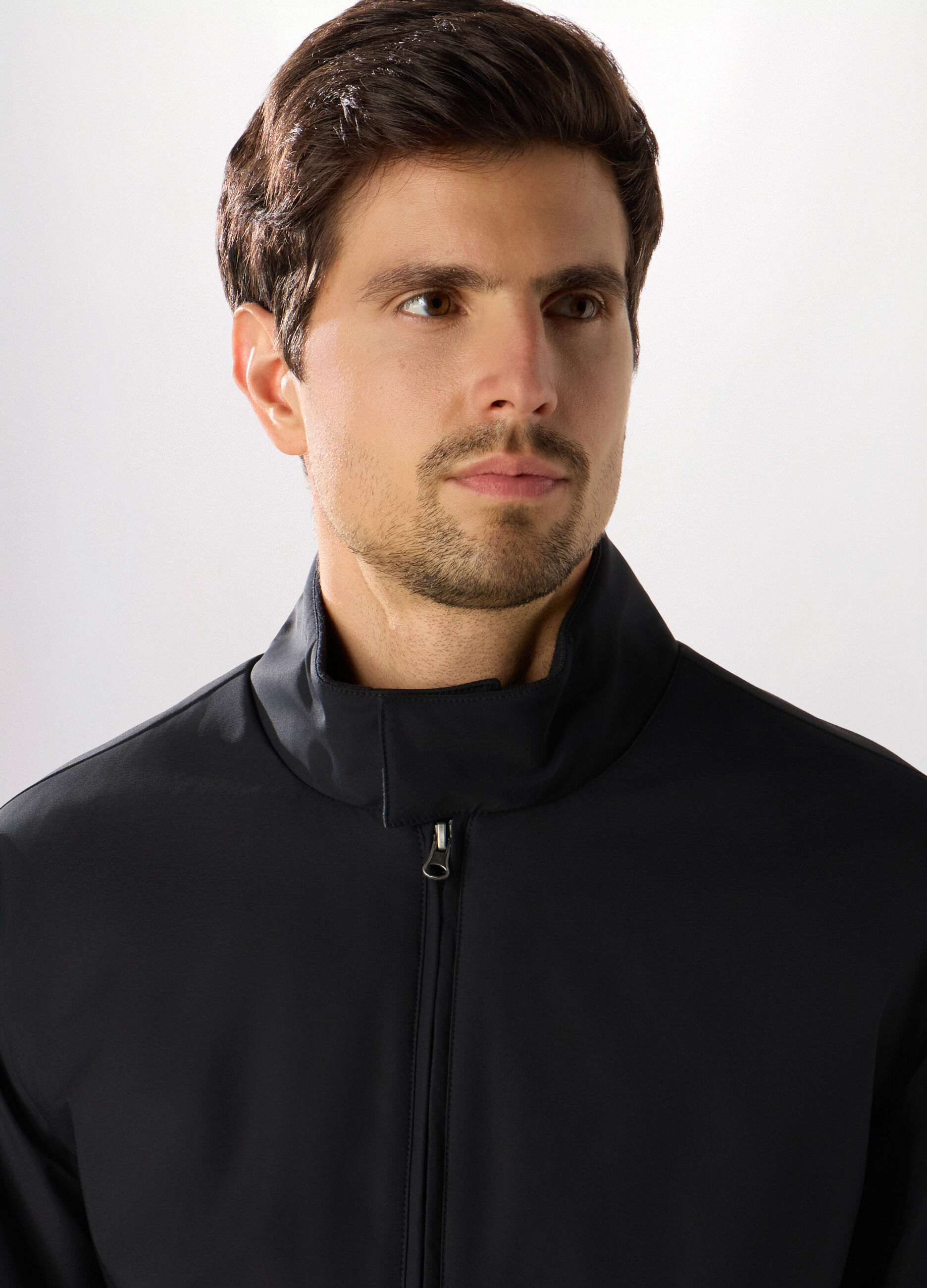 Bomber con zip uomo