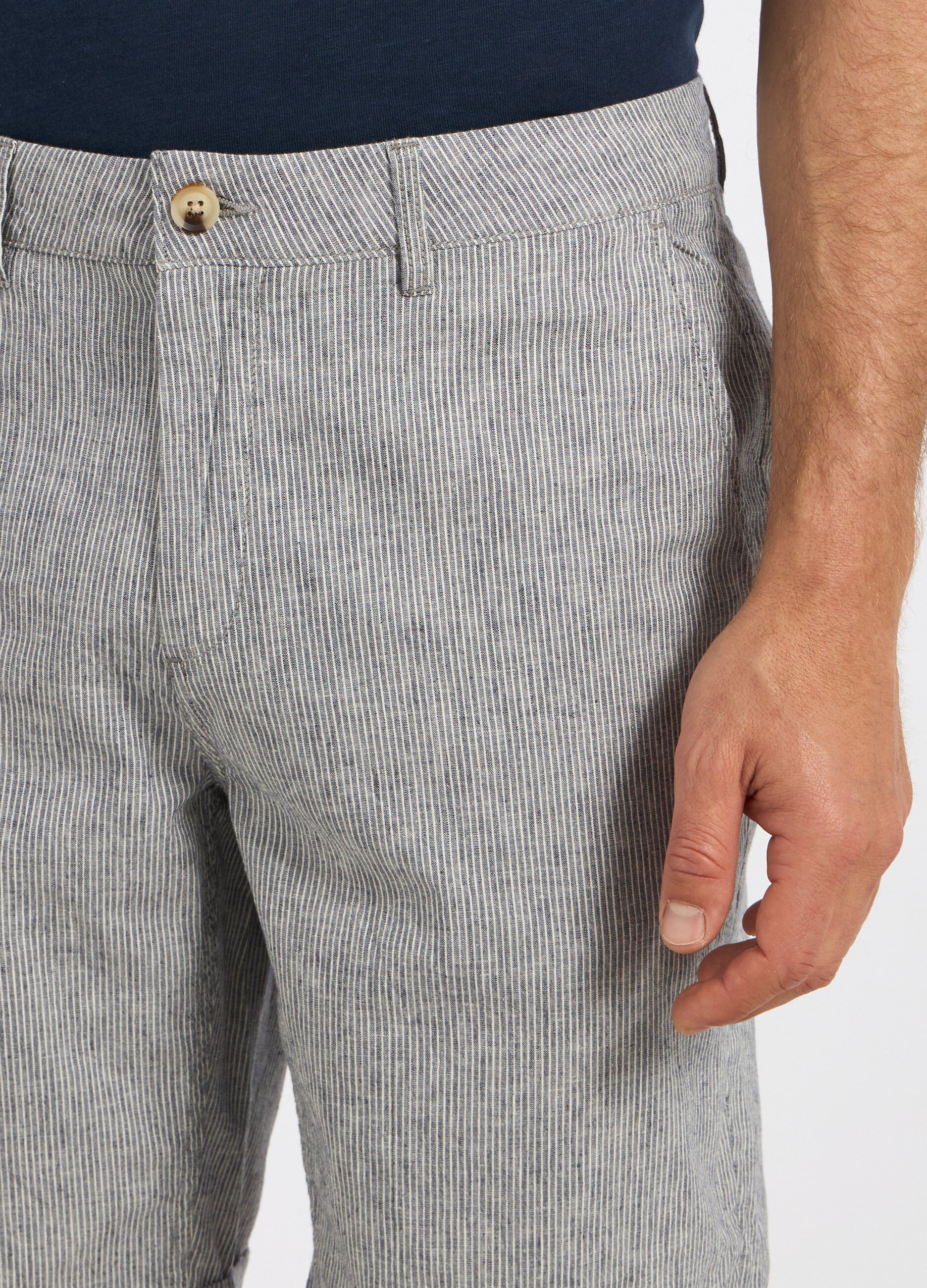 Bermuda in misto lino uomo_2