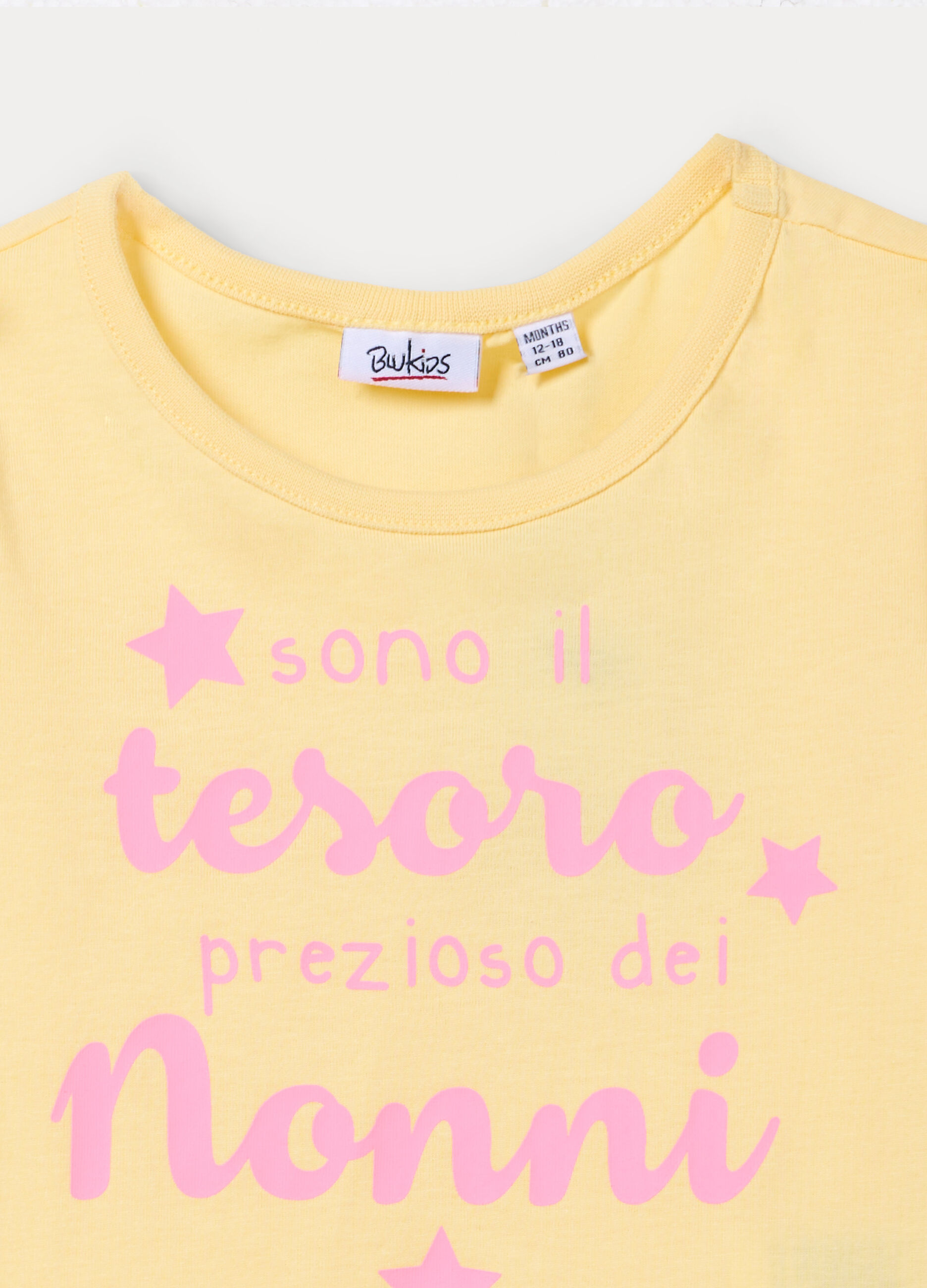 T-shirt girocollo in puro cotone bimba_2