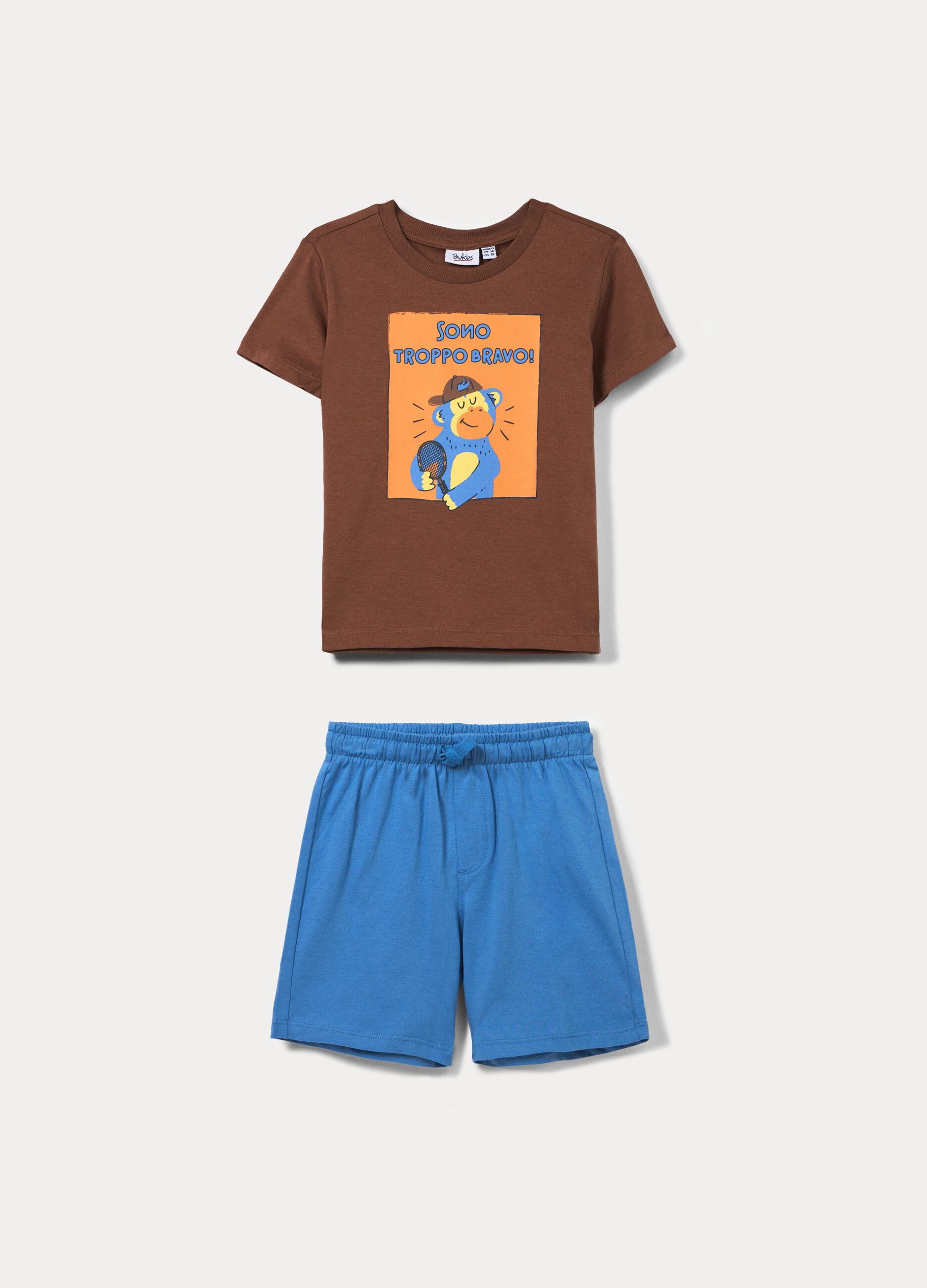 Jogging set in jersey di puro cotone bimbo_0