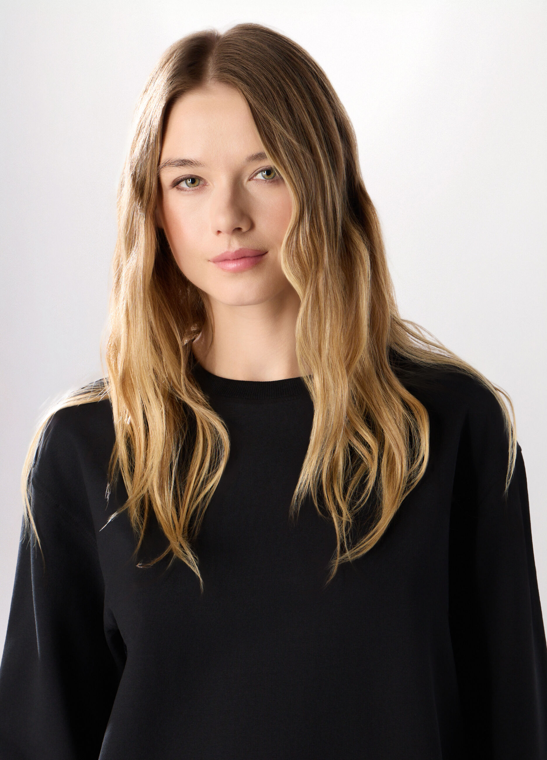 Felpa in french terry di cotone stretch donna_2
