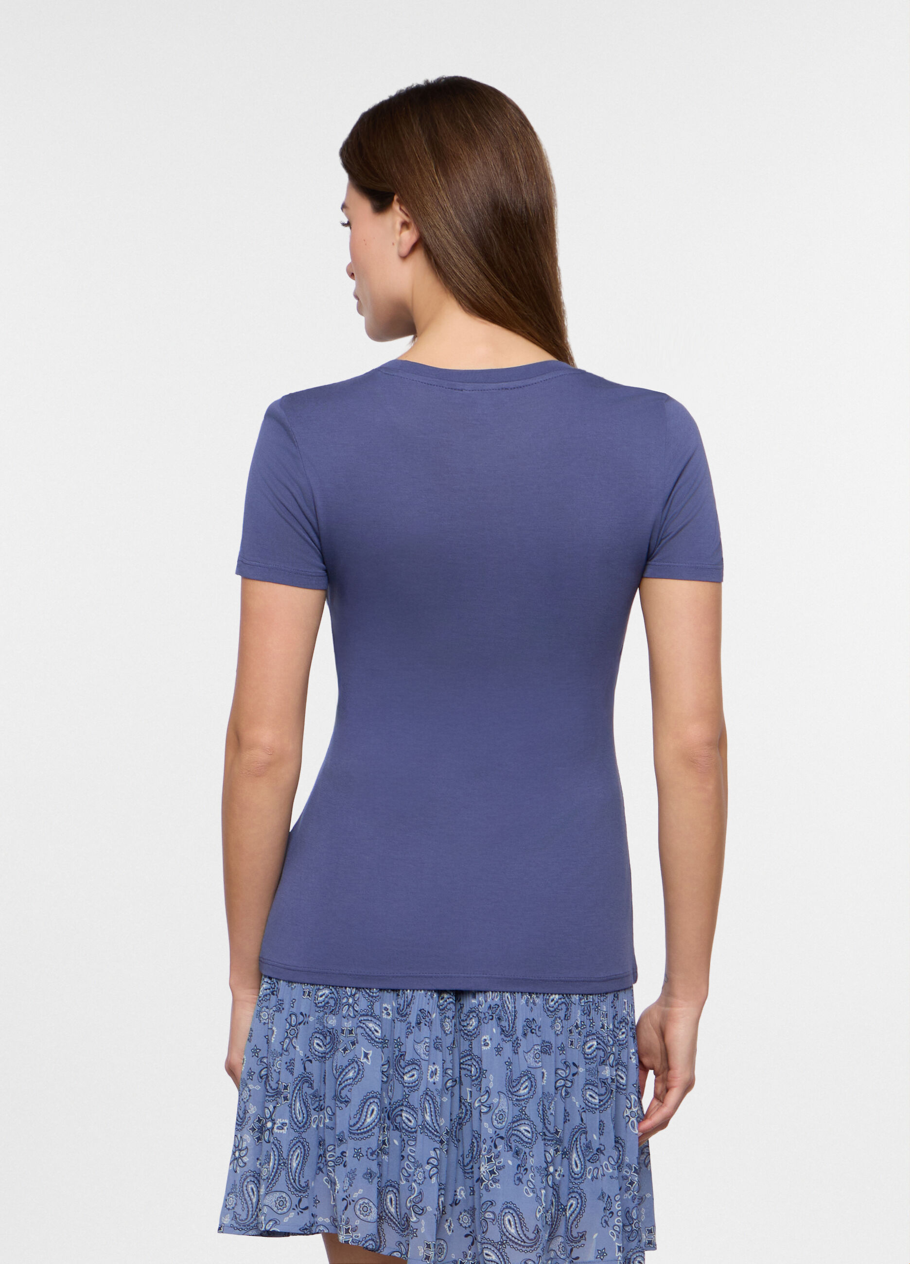 T-shirt in pura viscosa donna_1