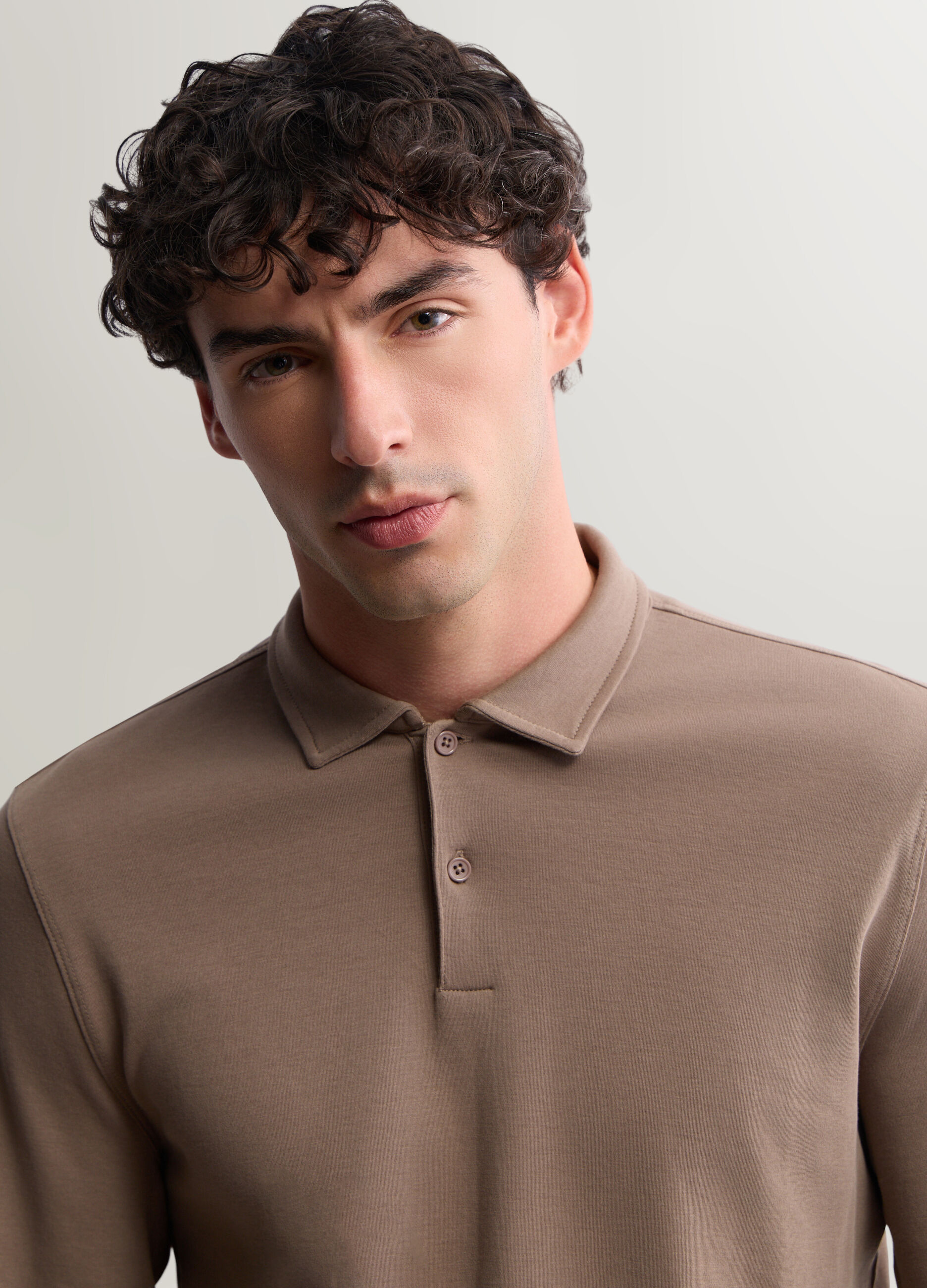 Polo a maniche lunghe in interlock uomo_2