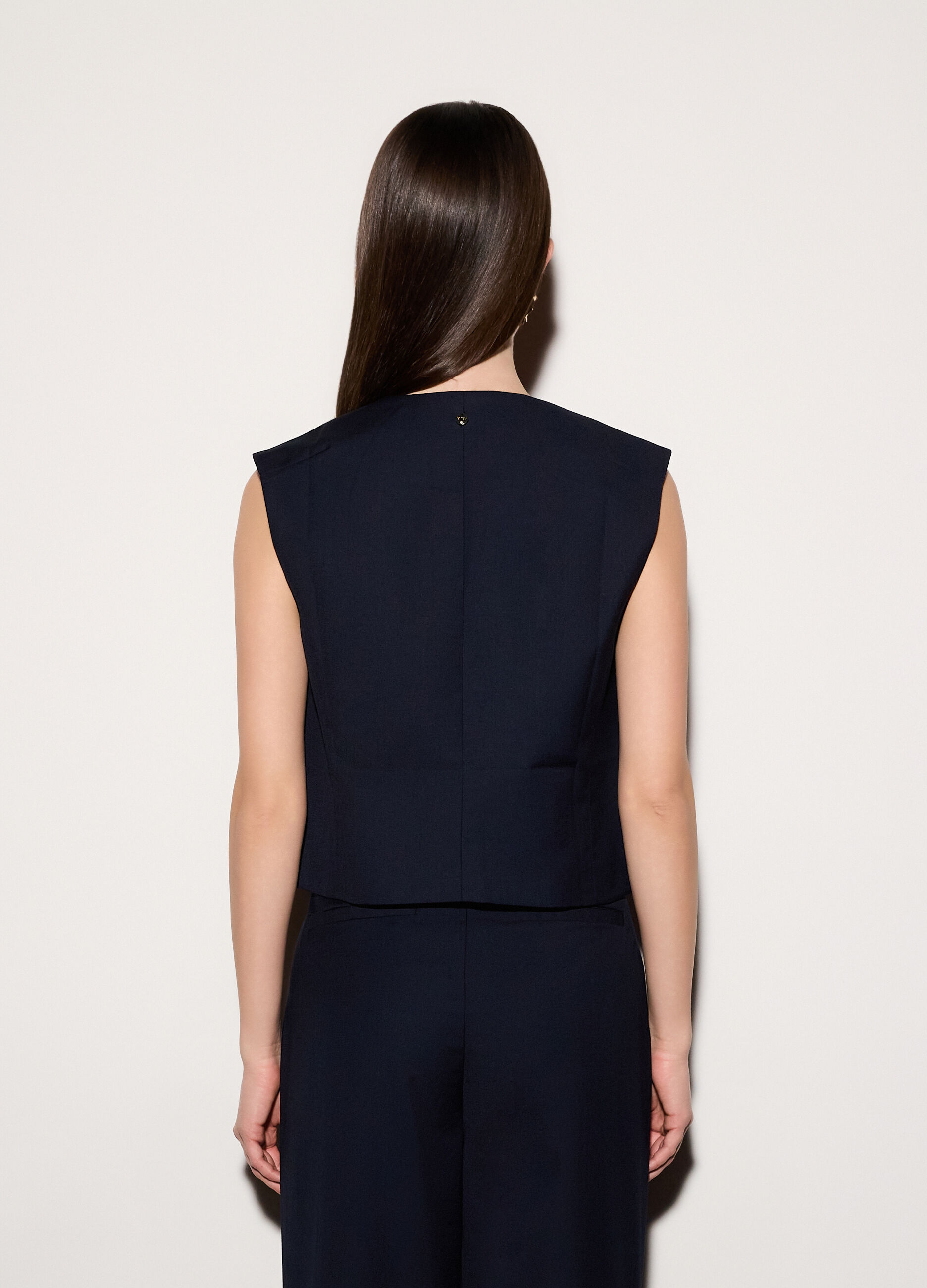 Gilet corto misto viscosa donna_2