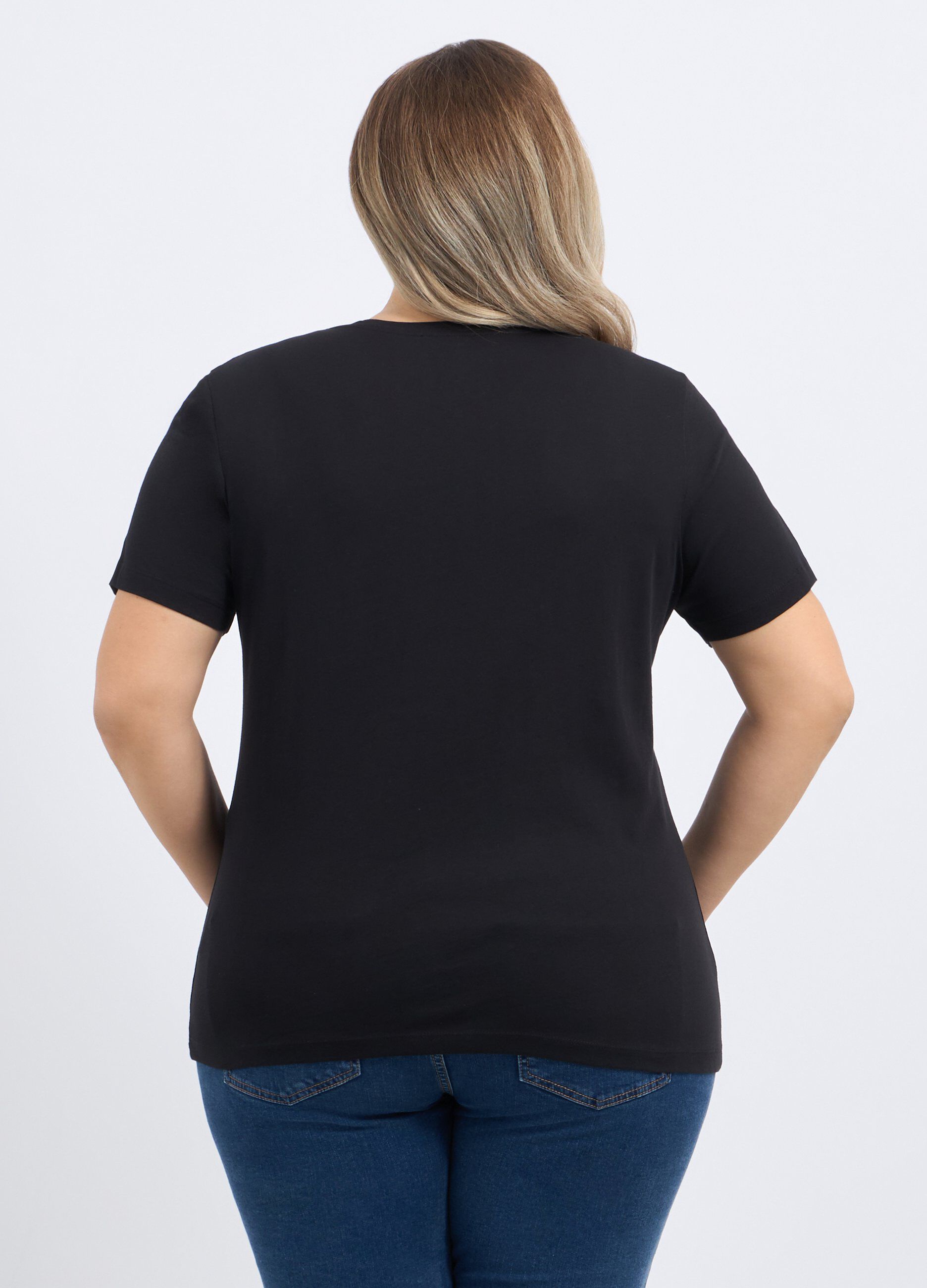 T-shirt in puro cotone donna curvy_1