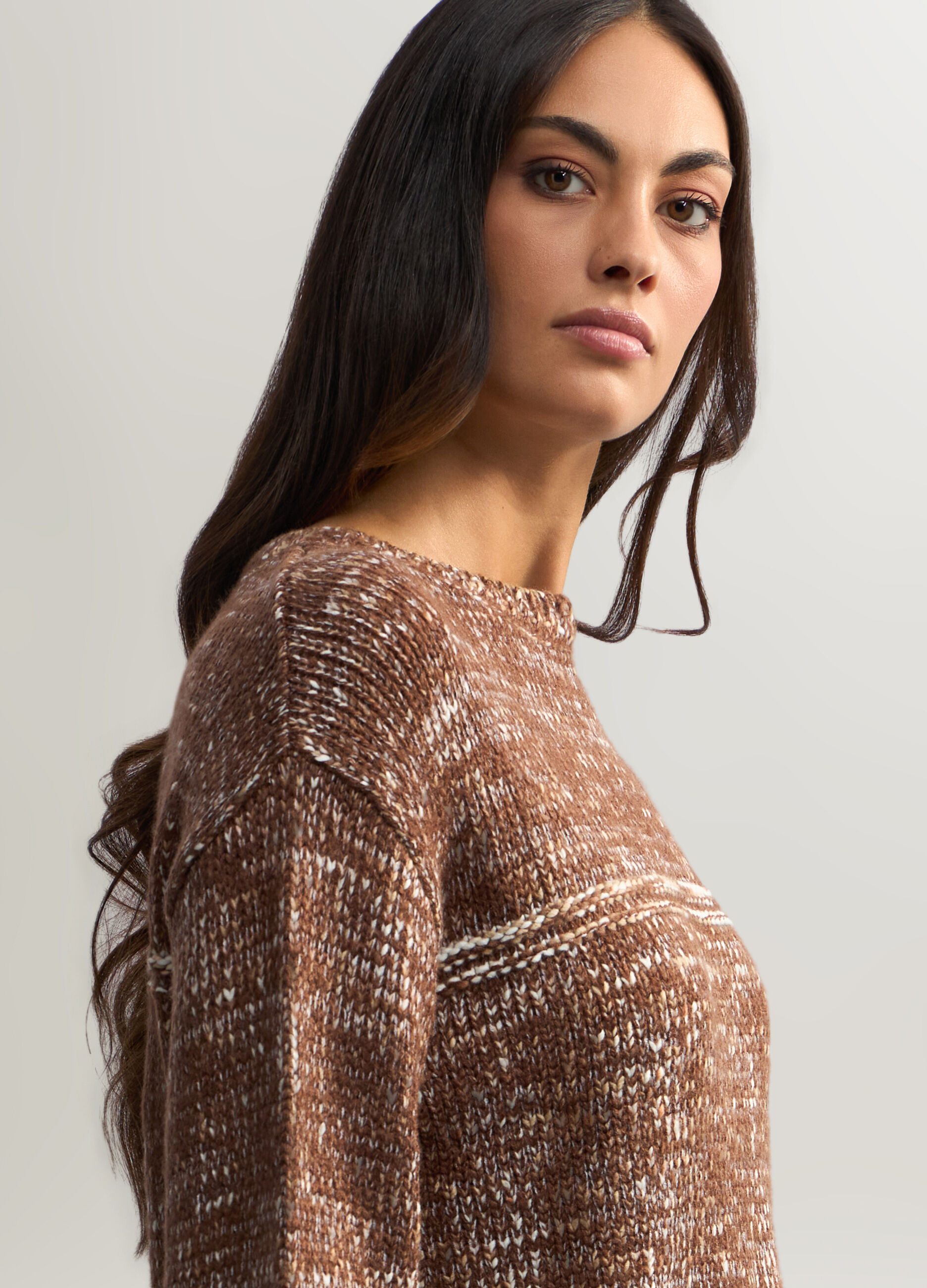 Pullover girocollo jaquard donna_2
