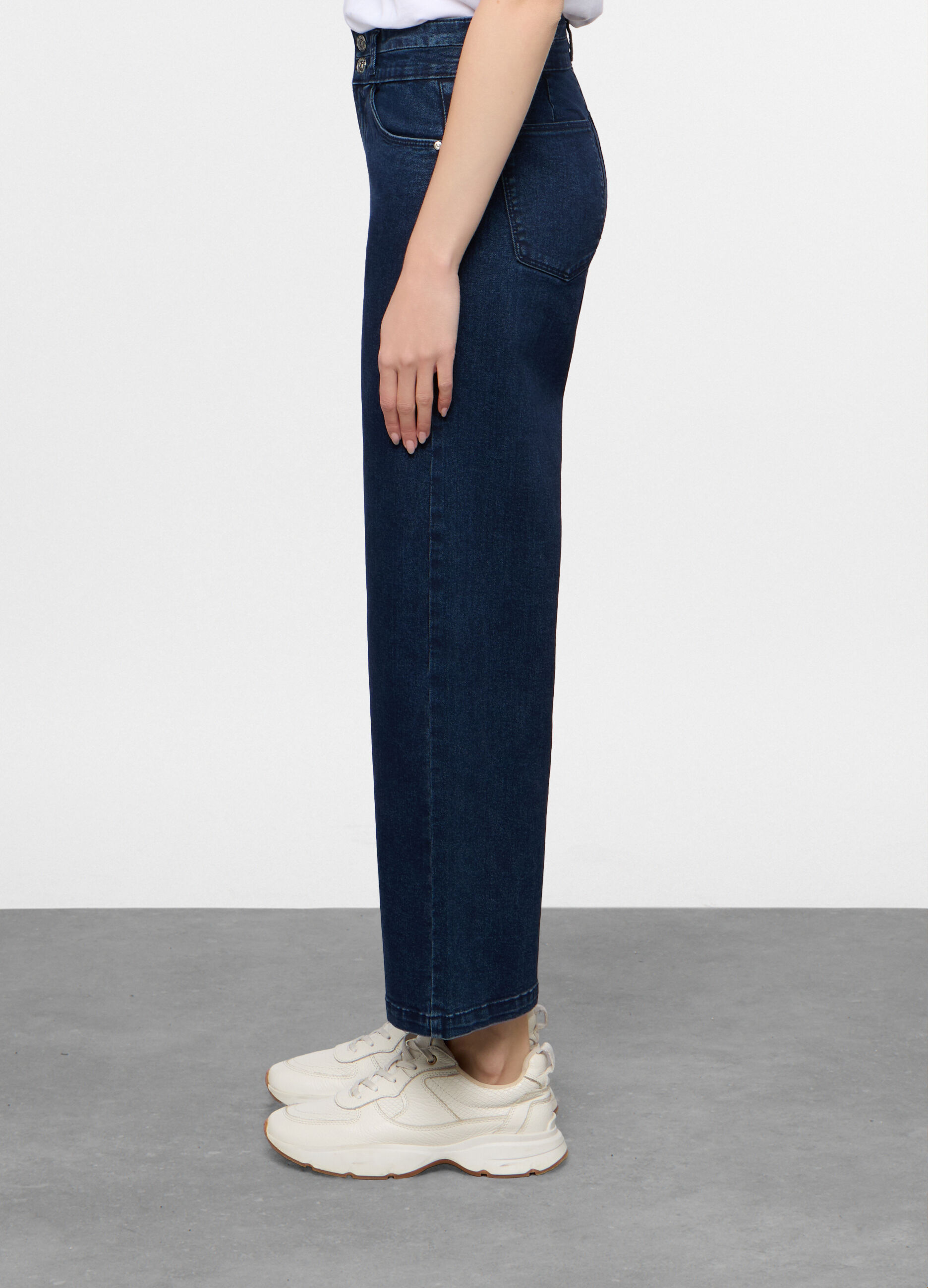 5 Tasche fit Culotte in denim stretch donna_1