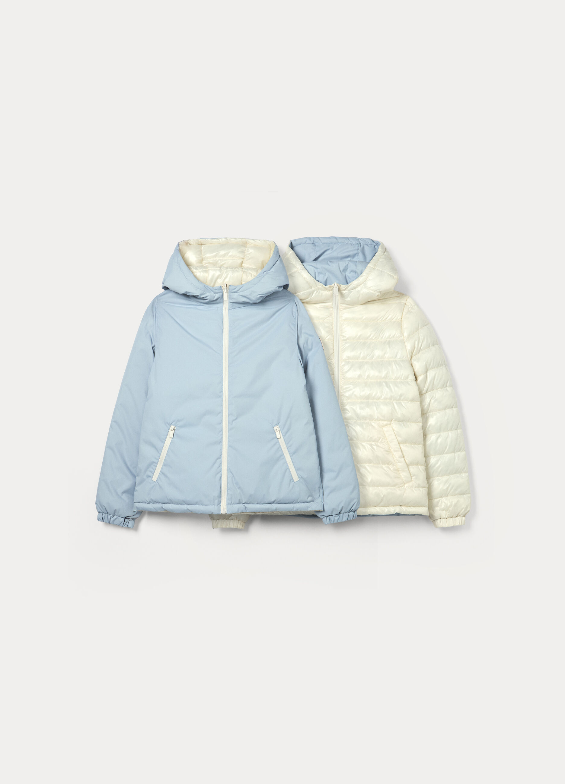 Giubbino imbottito ultra leggero reversibile ragazza_0