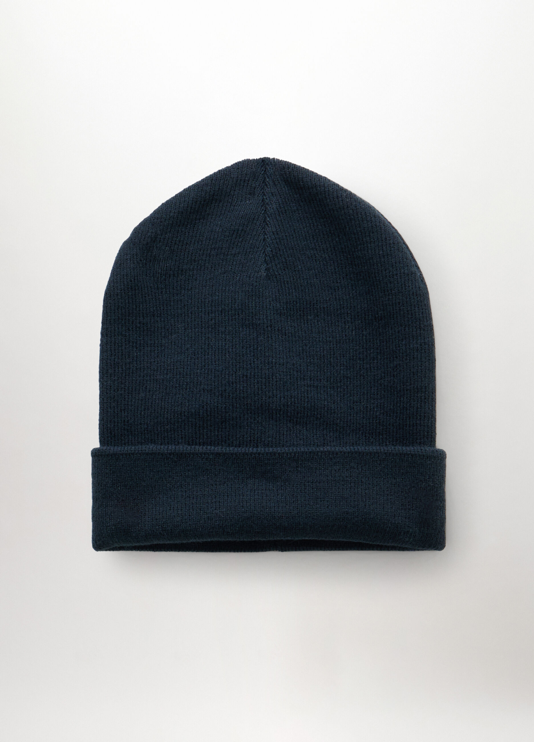 Berretto in maglia con risvolto uomo_0