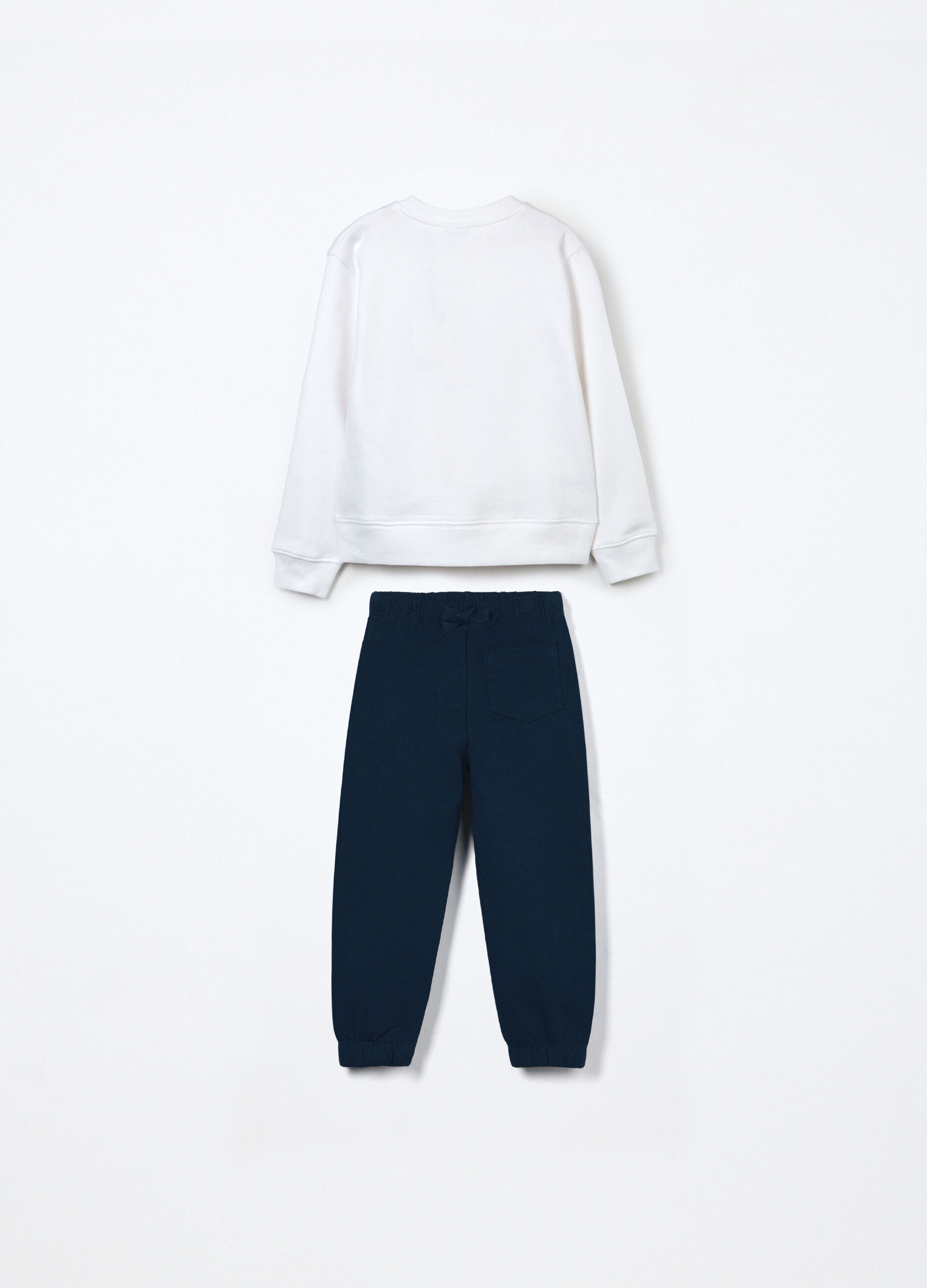 Jogging set in puro cotone fleece bambino_1