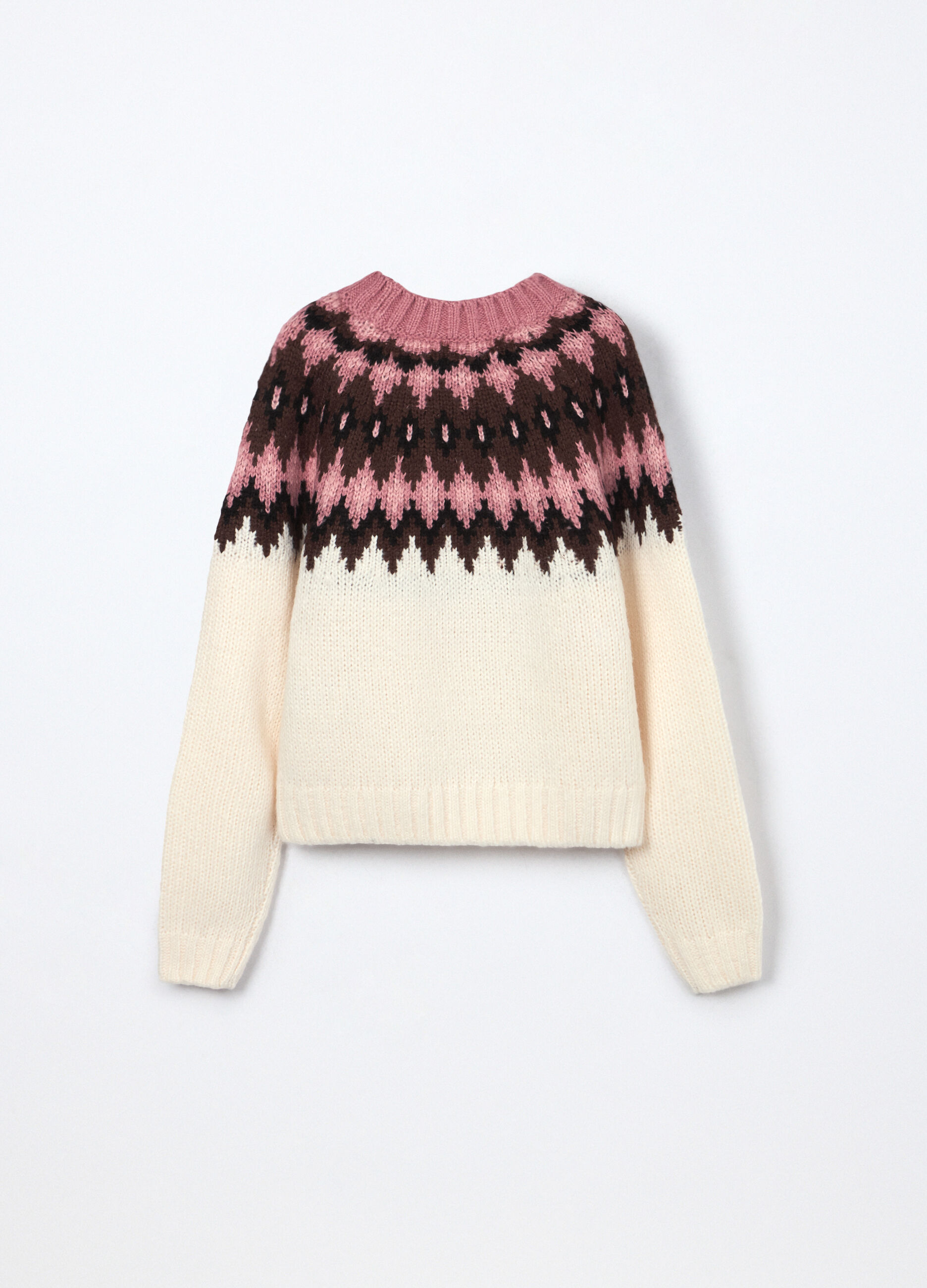 Tricot con lavorazione jaquard ragazza_1