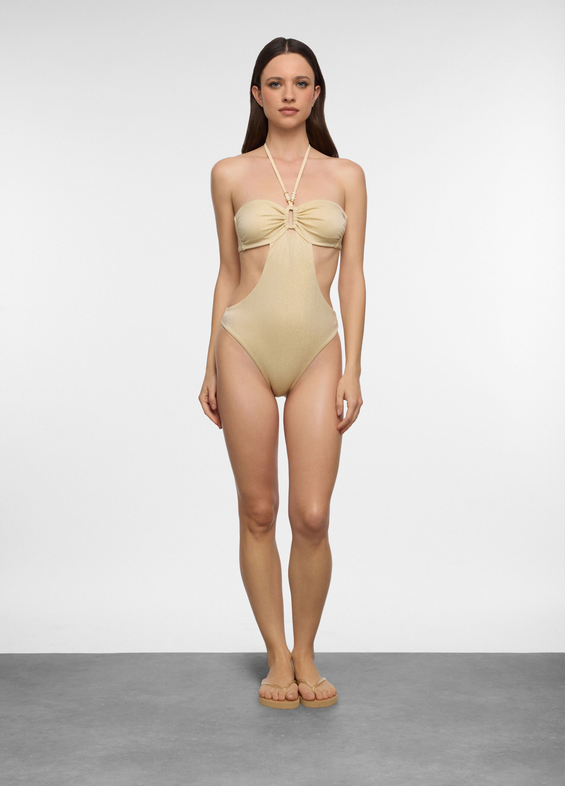 Costume bikini trikini con filo lurex donna_0