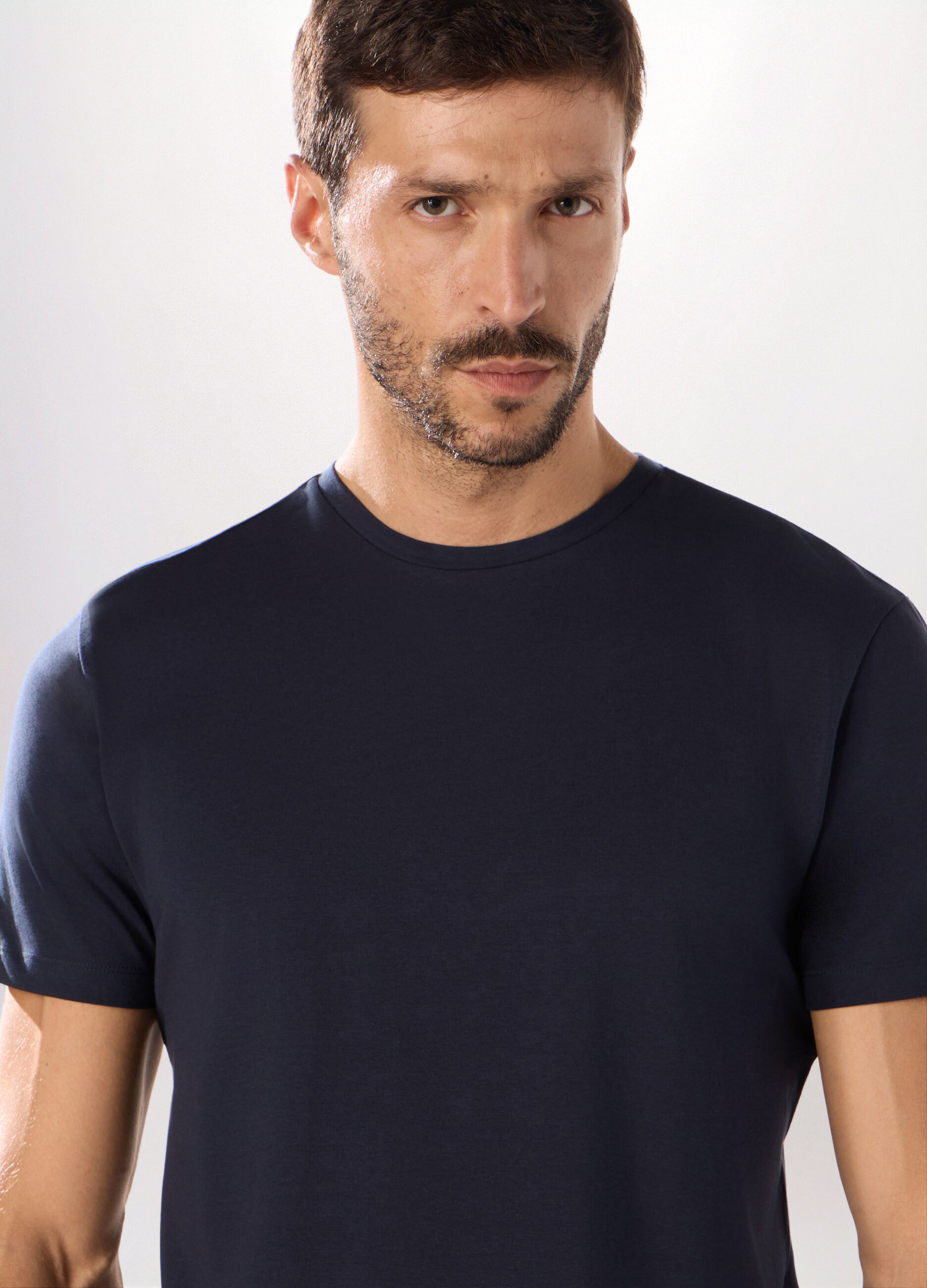 T-shirt in cotone stretch uomo_2