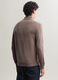 Maglione con mezza zip in maglia rasata uomo_1
