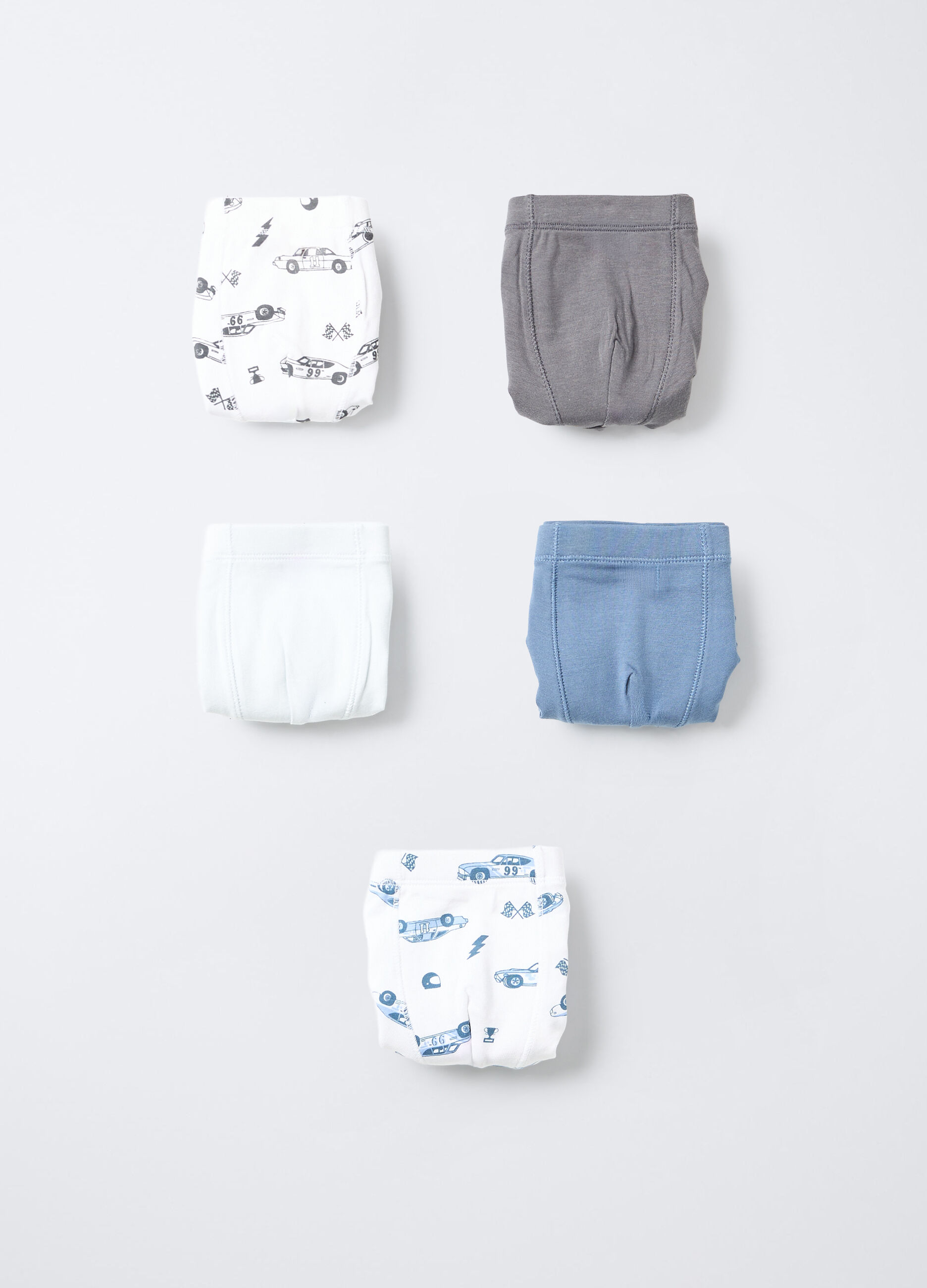 Pack 5 boxer in jersey di cotone stretch bambino _0