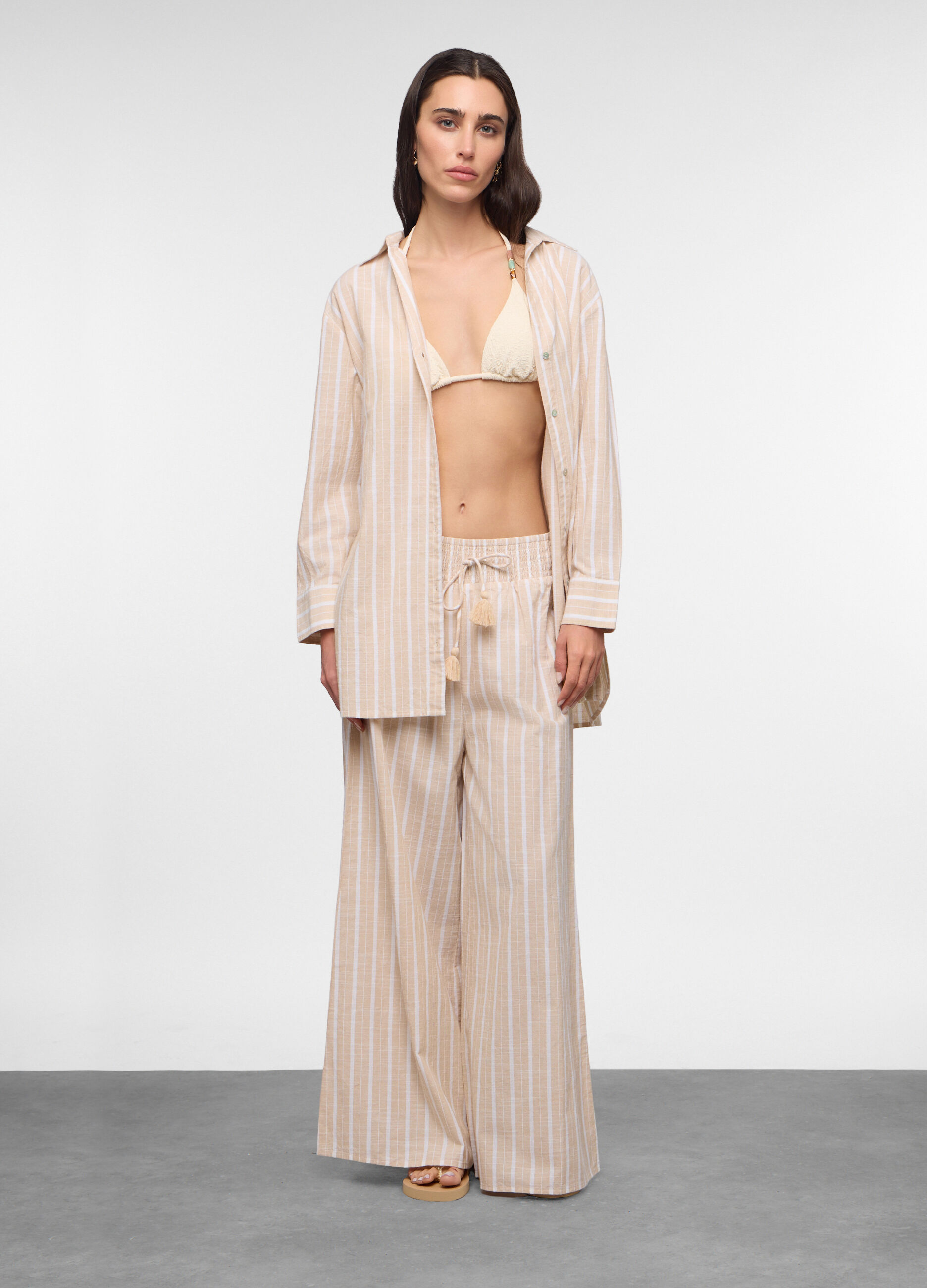 Pantaloni wide leg copricostume donna_0