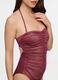 Costume intero con filo lurex donna_2