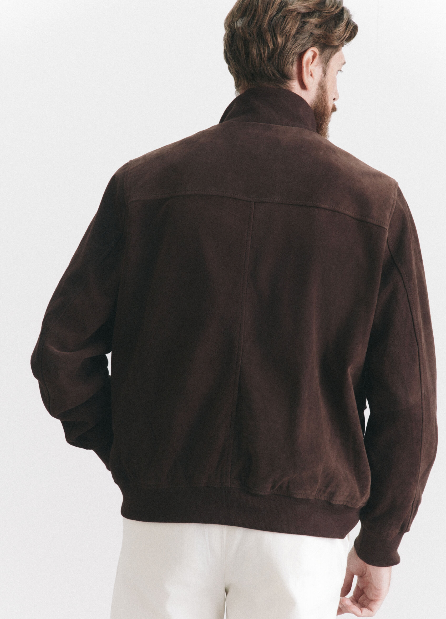 Blouson in vera pelle scamosciata uomo_3