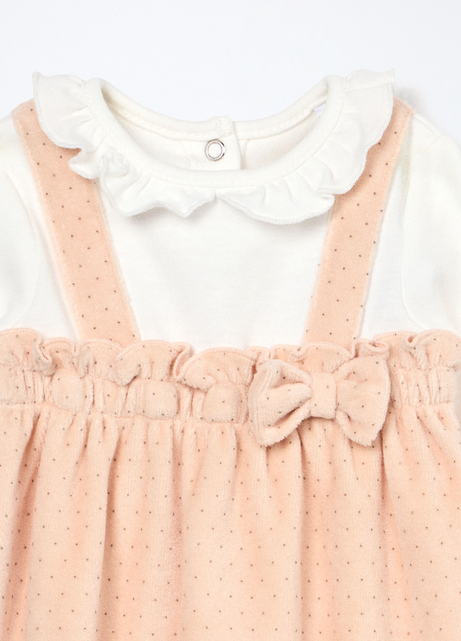 Tutina in misto cotone velour neonato_2
