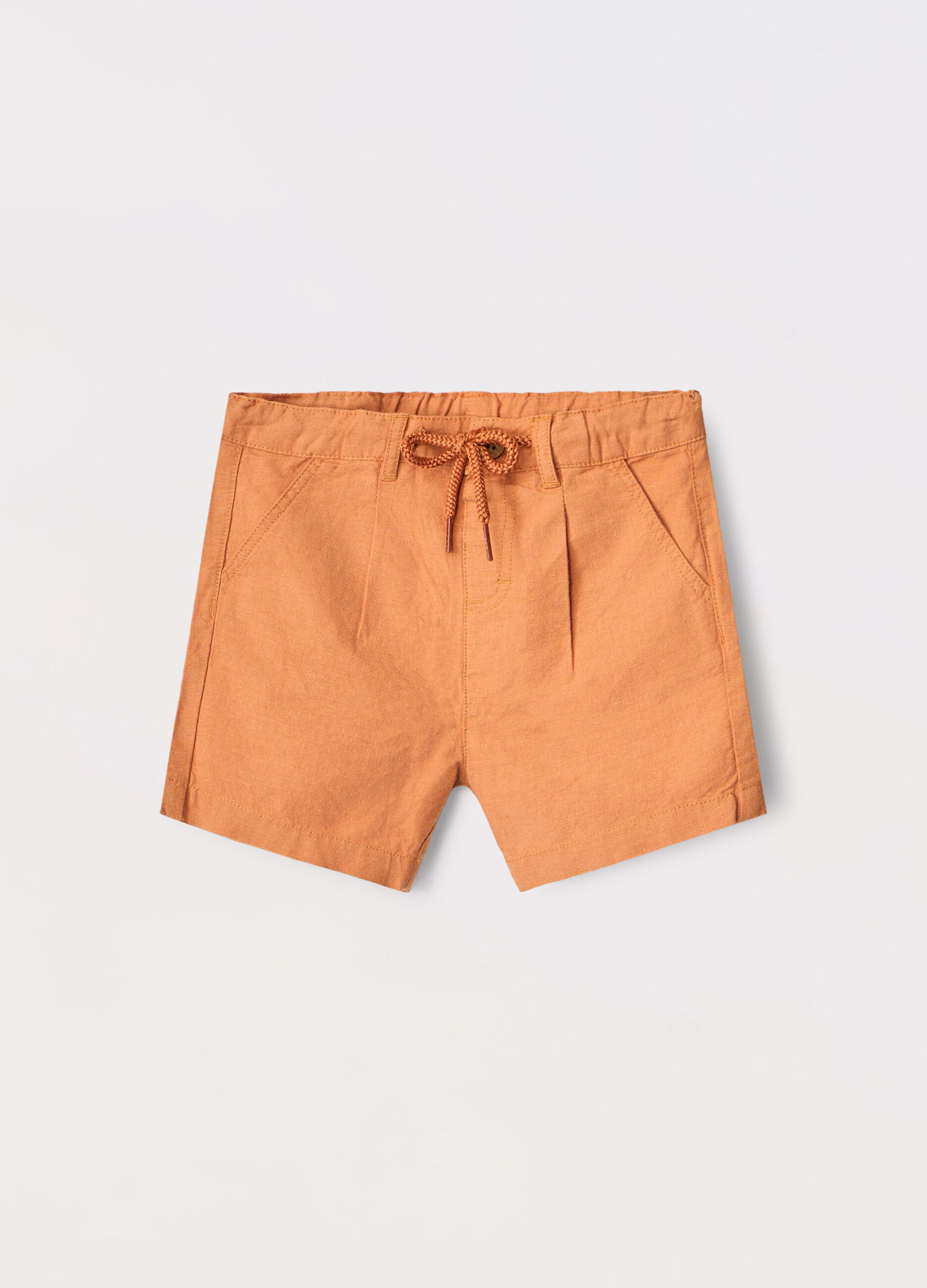 Shorts misto lino neonato_0