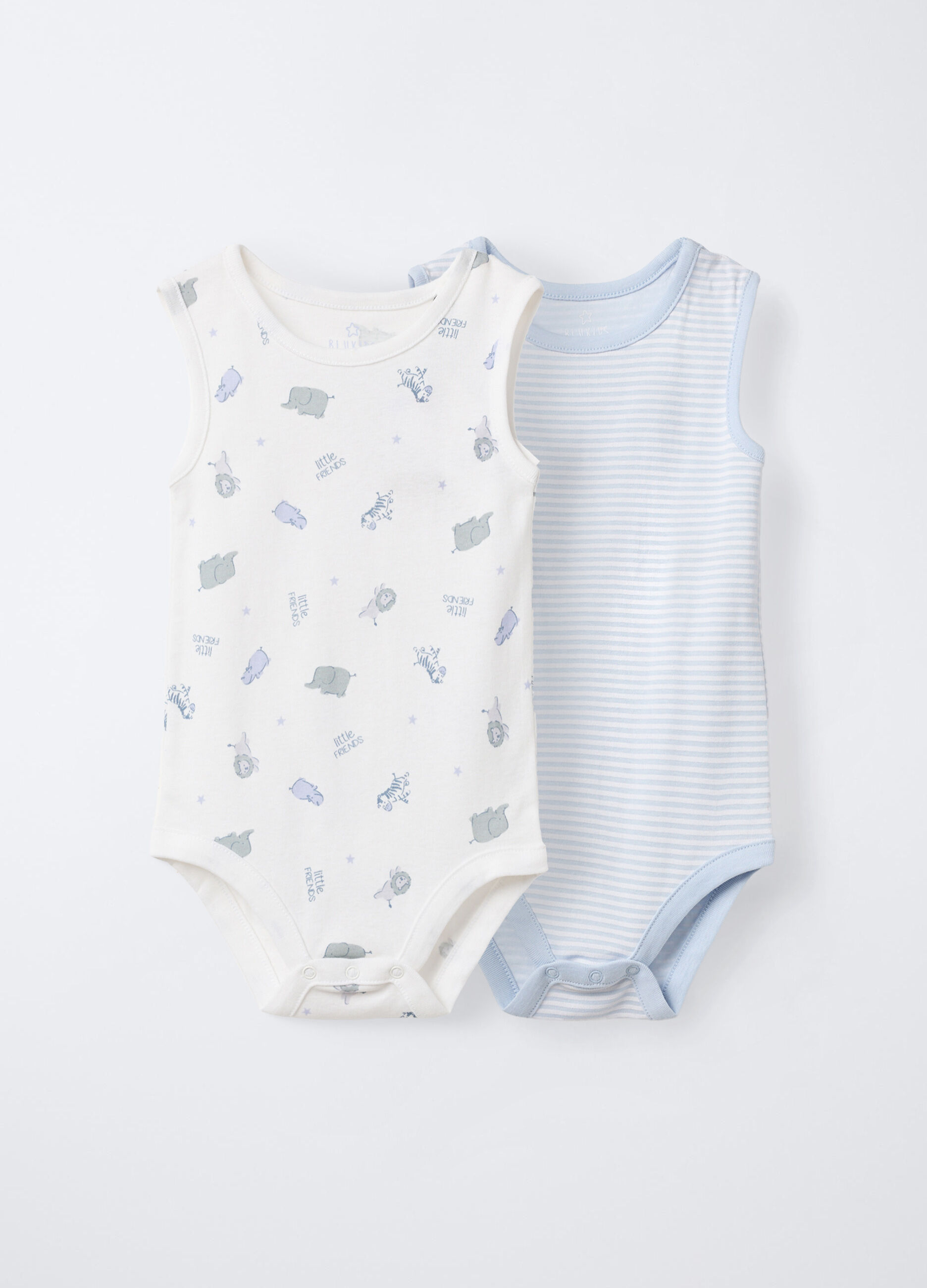 Pack 2 body in costina di puro cotone _0