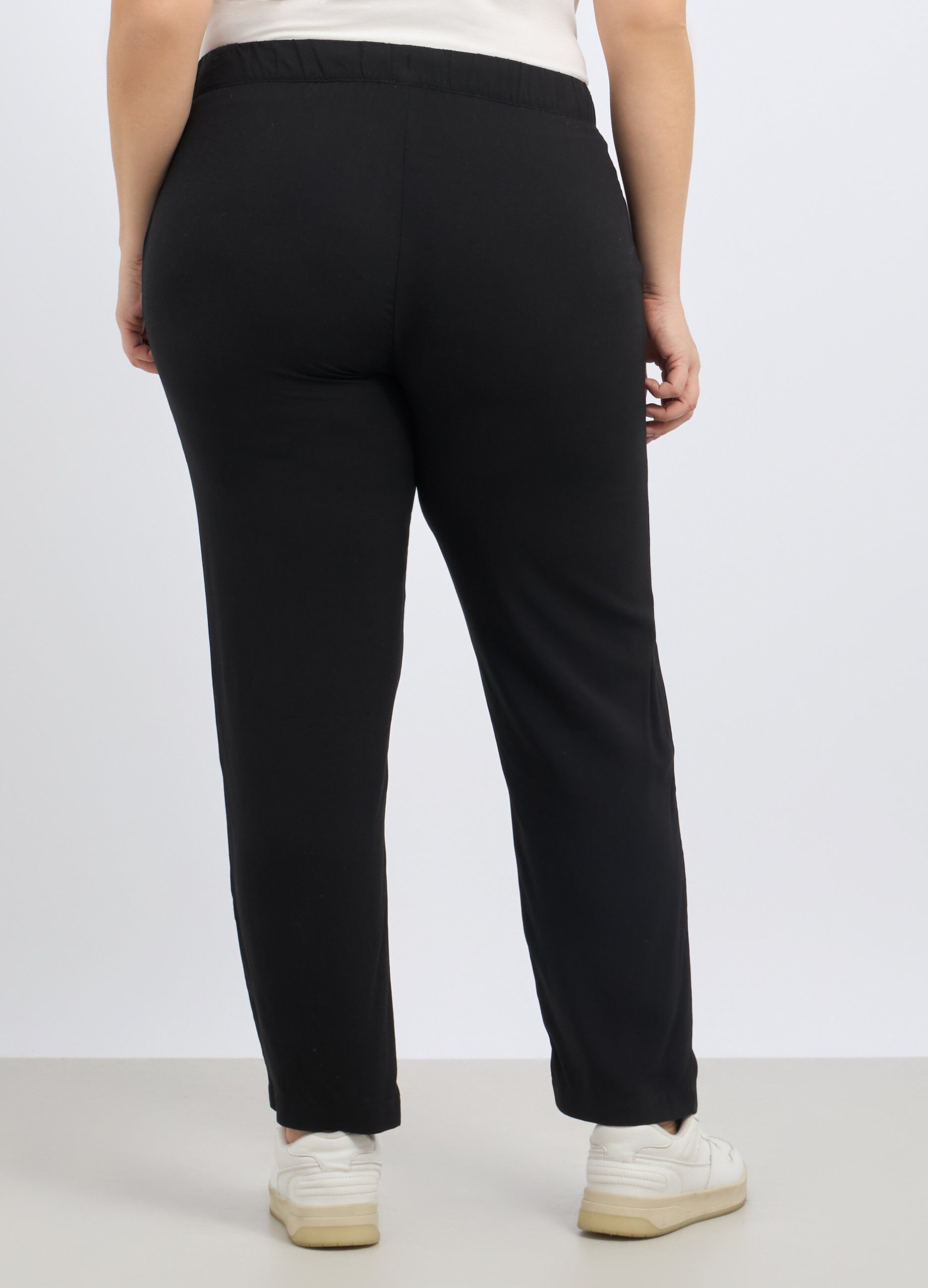 Pantaloni in pura viscosa donna curvy