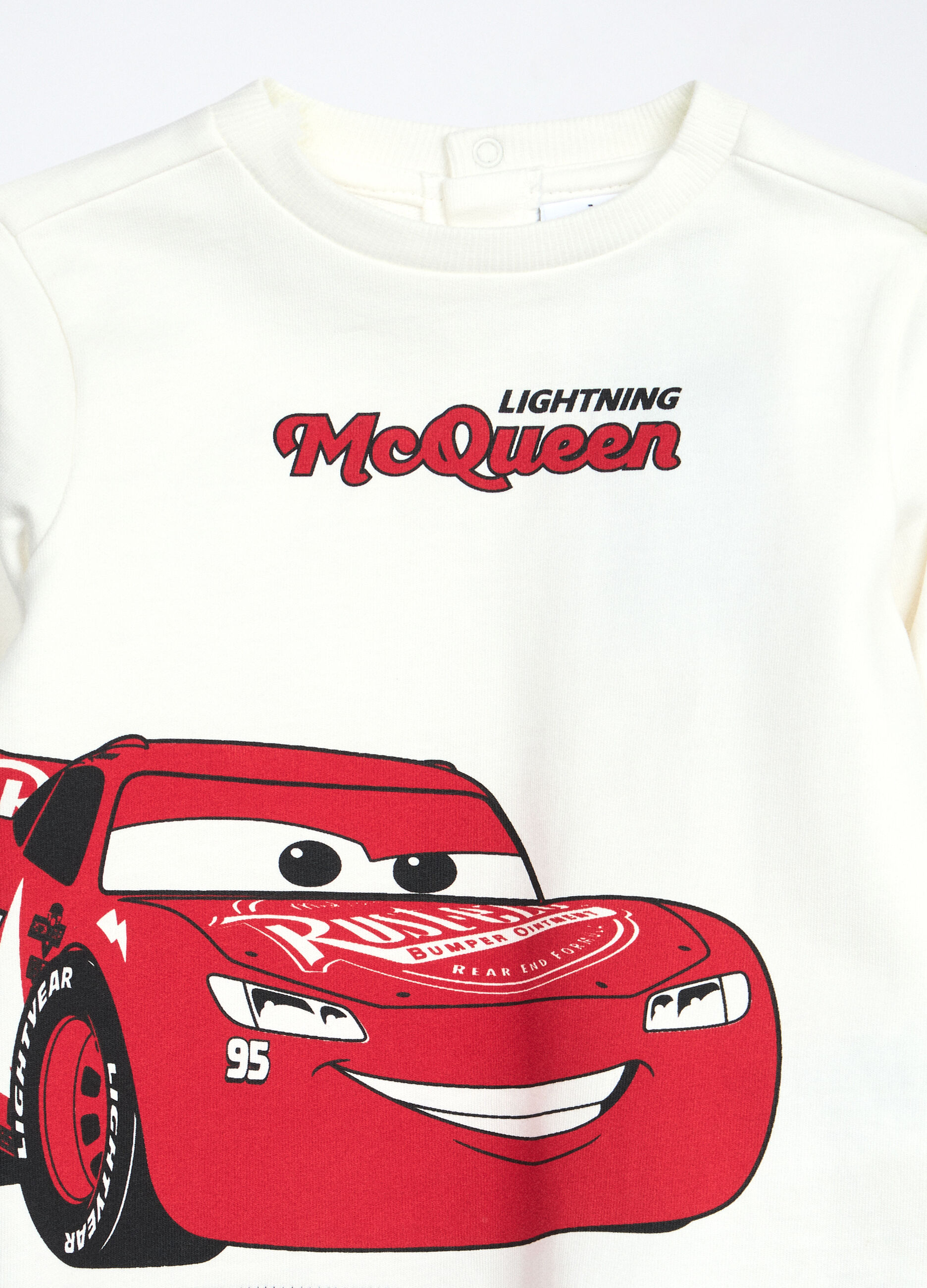 Jogging set in french terry di puro cotone neonato_2