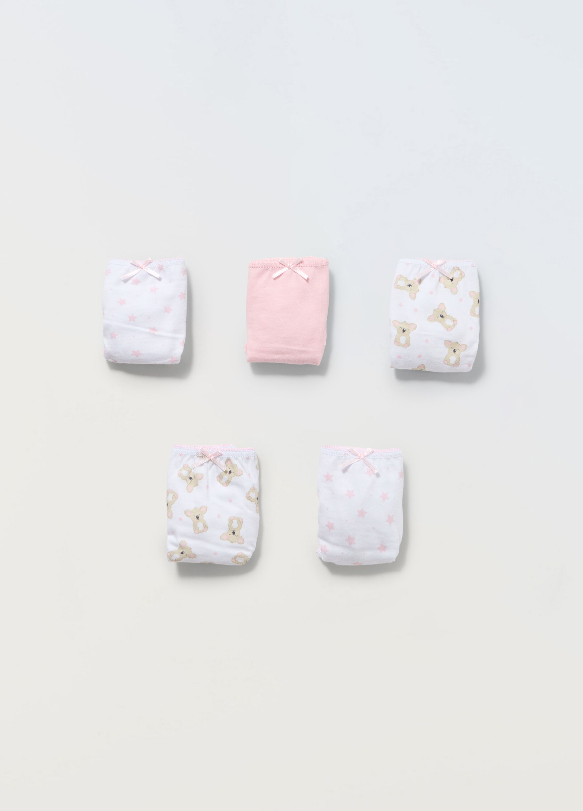 Pack 5 slip in puro cotone bambina_1