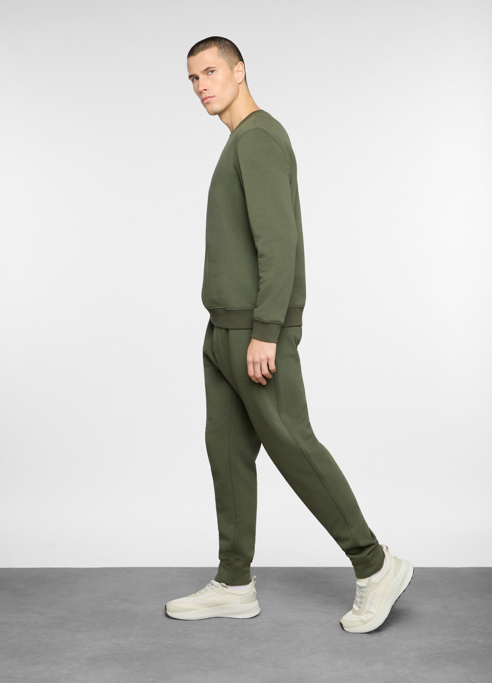 Jogger in misto cotone uomo_0