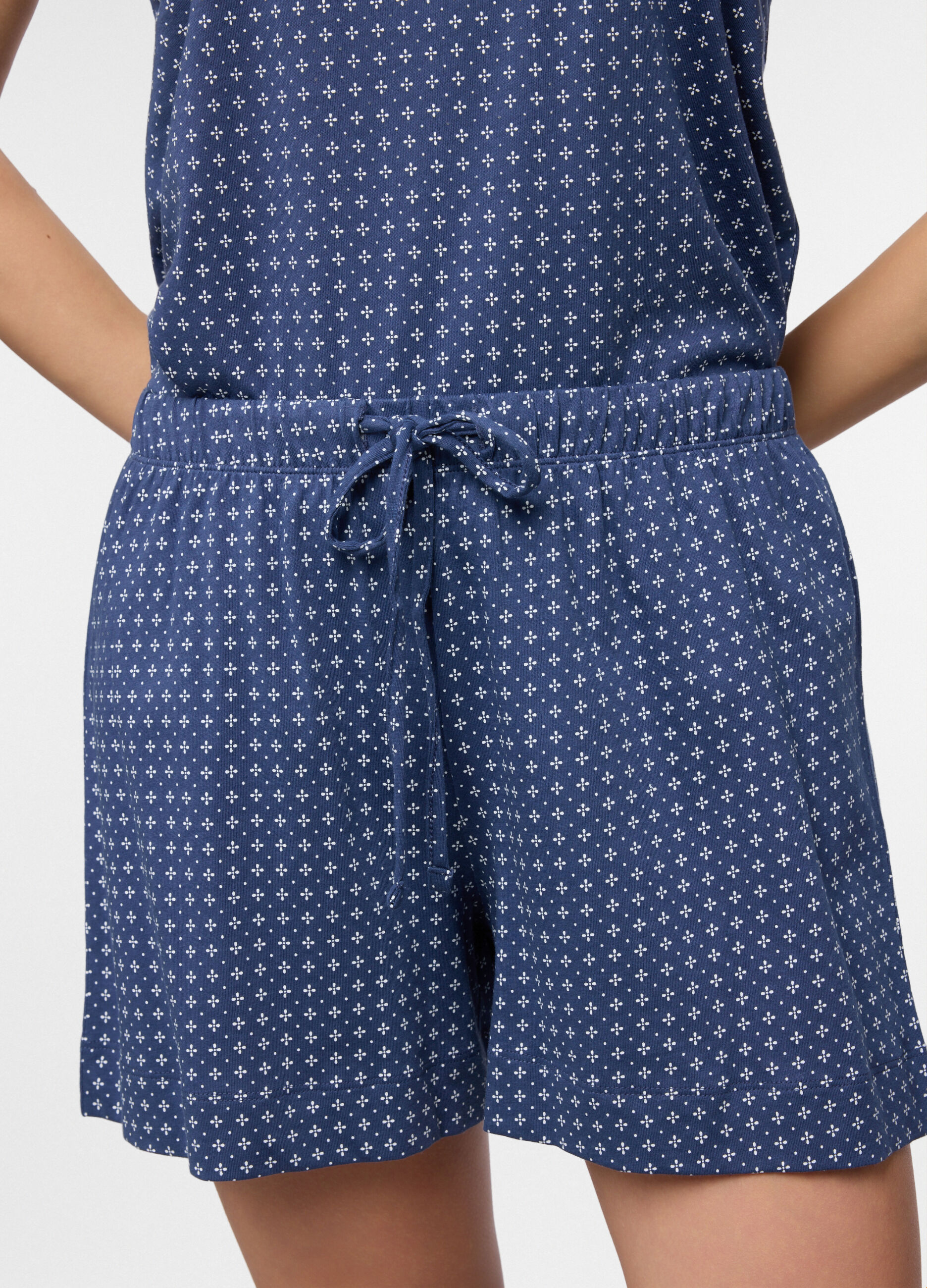 Short pigiama in puro cotone donna_2