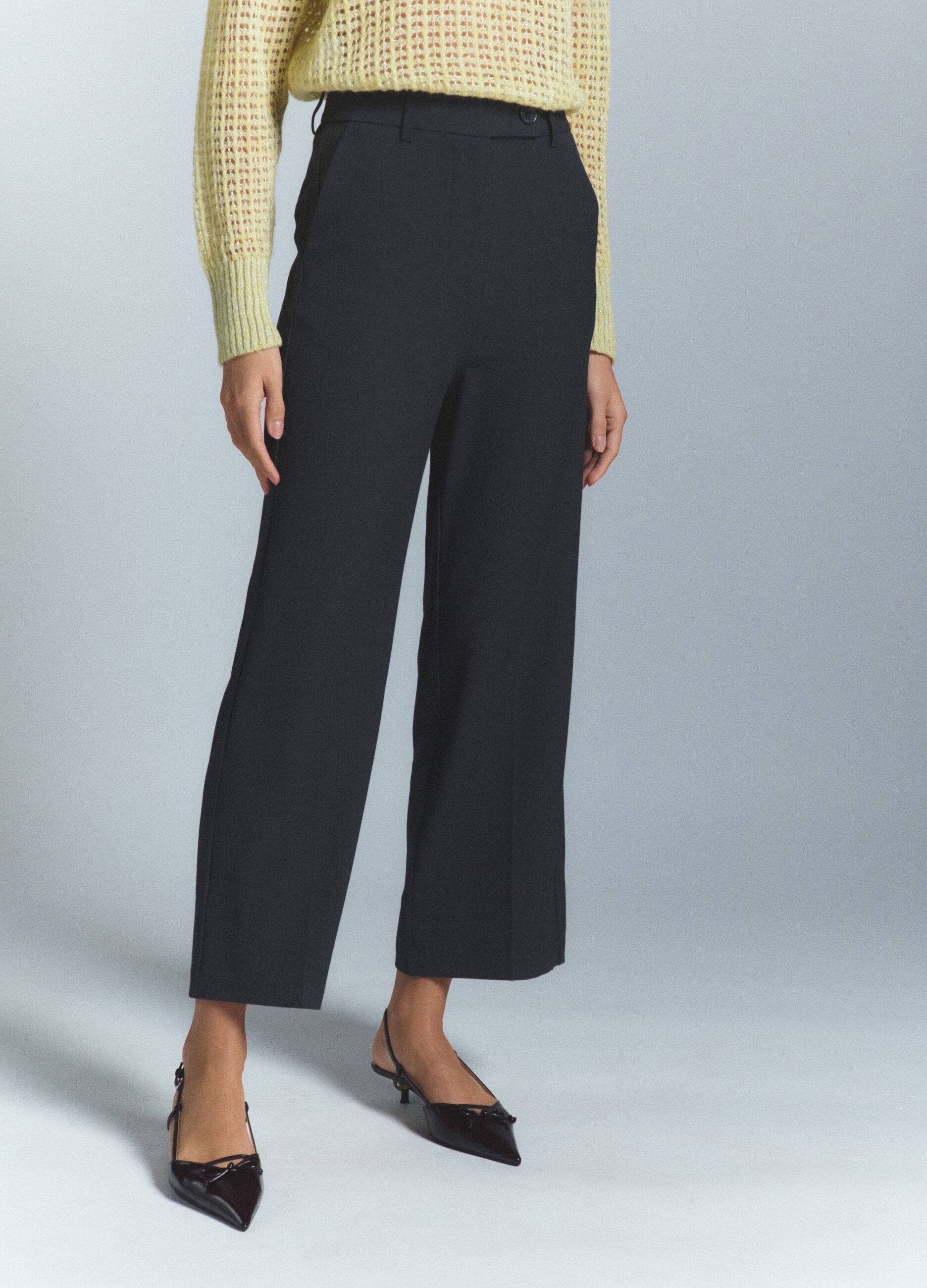 Pantaloni Formal Fit misto viscosa stretch donna_1
