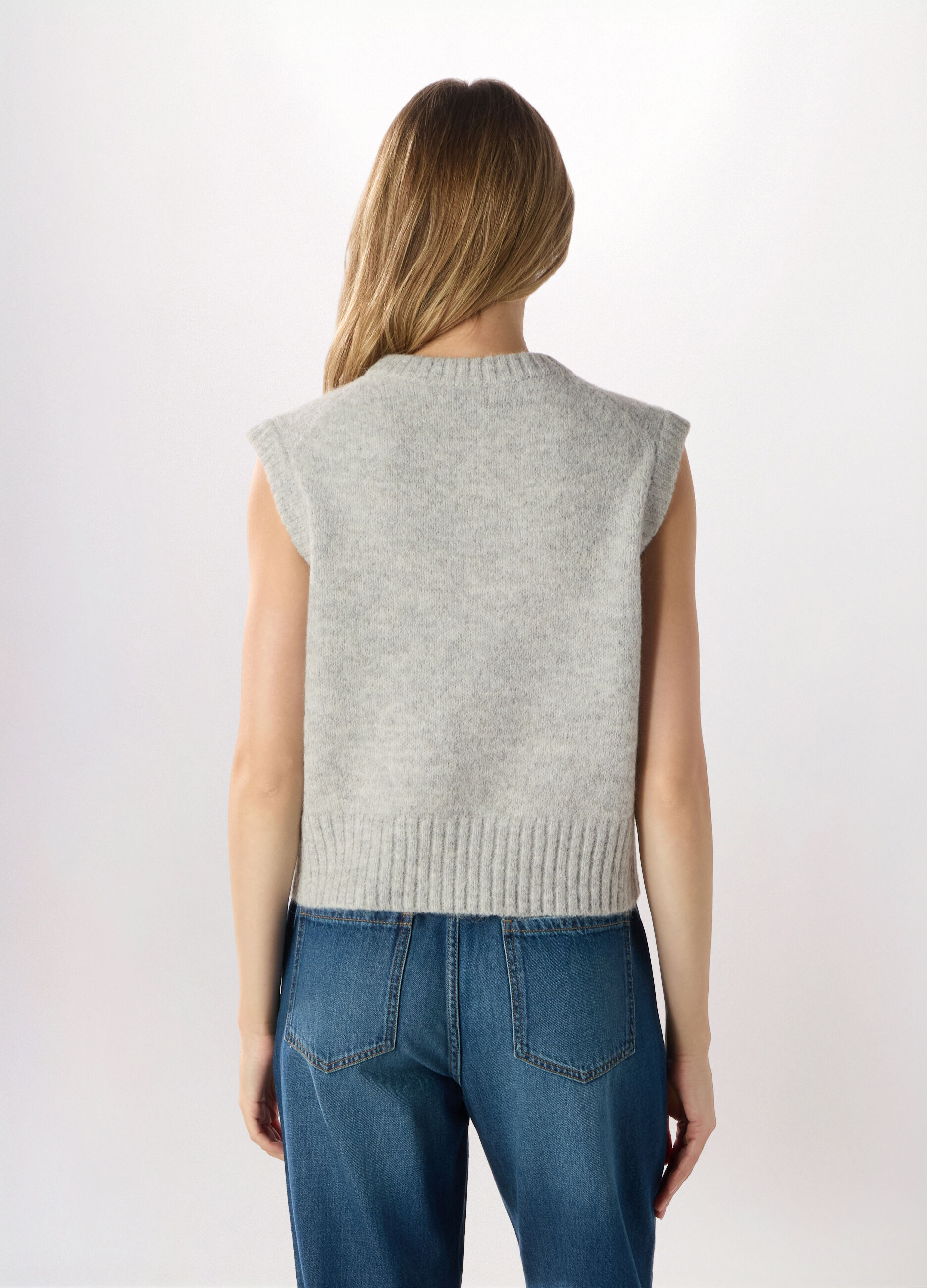 Gilet misto lana donna_1