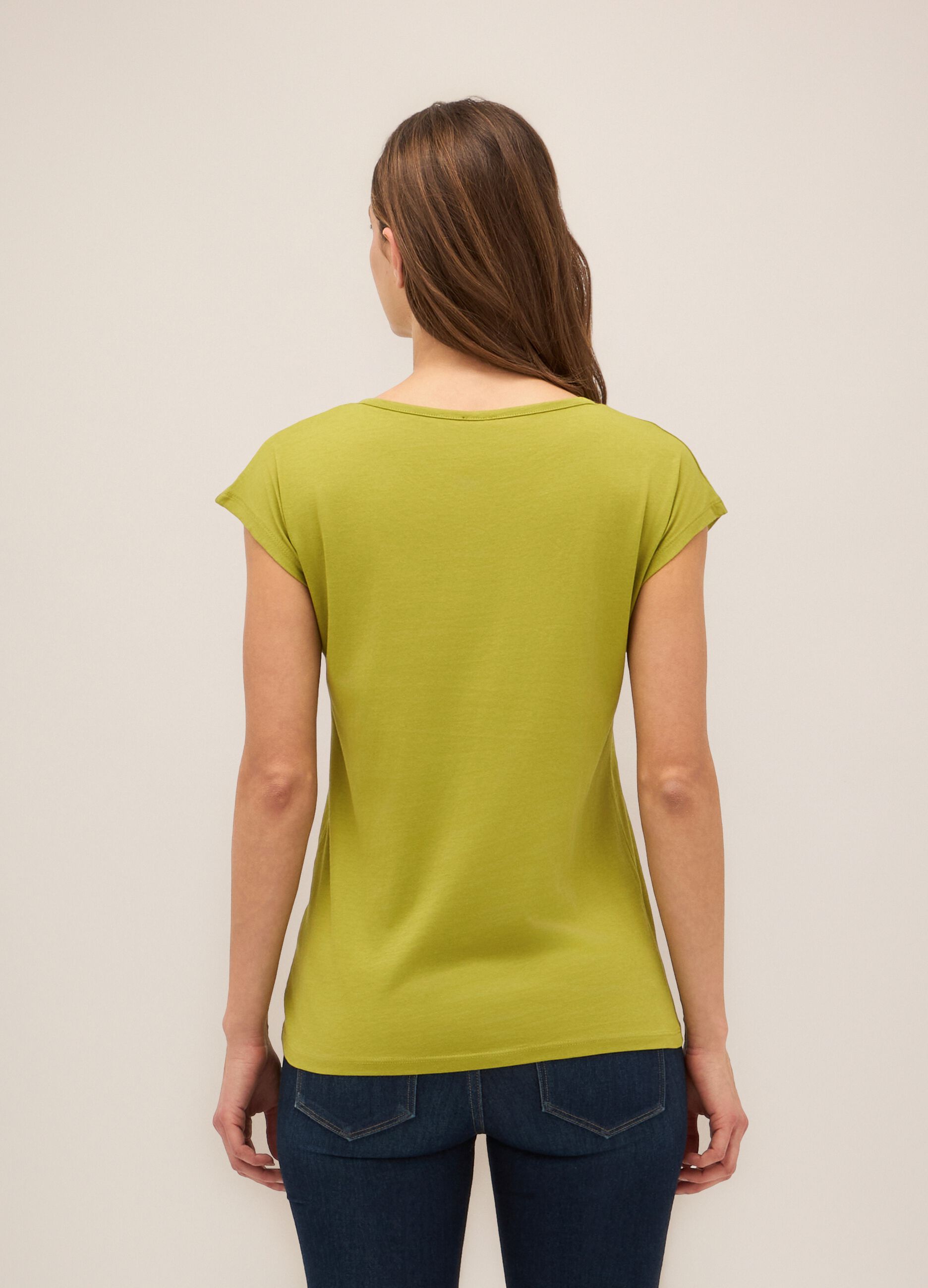 T-shirt in puro cotone donna_1