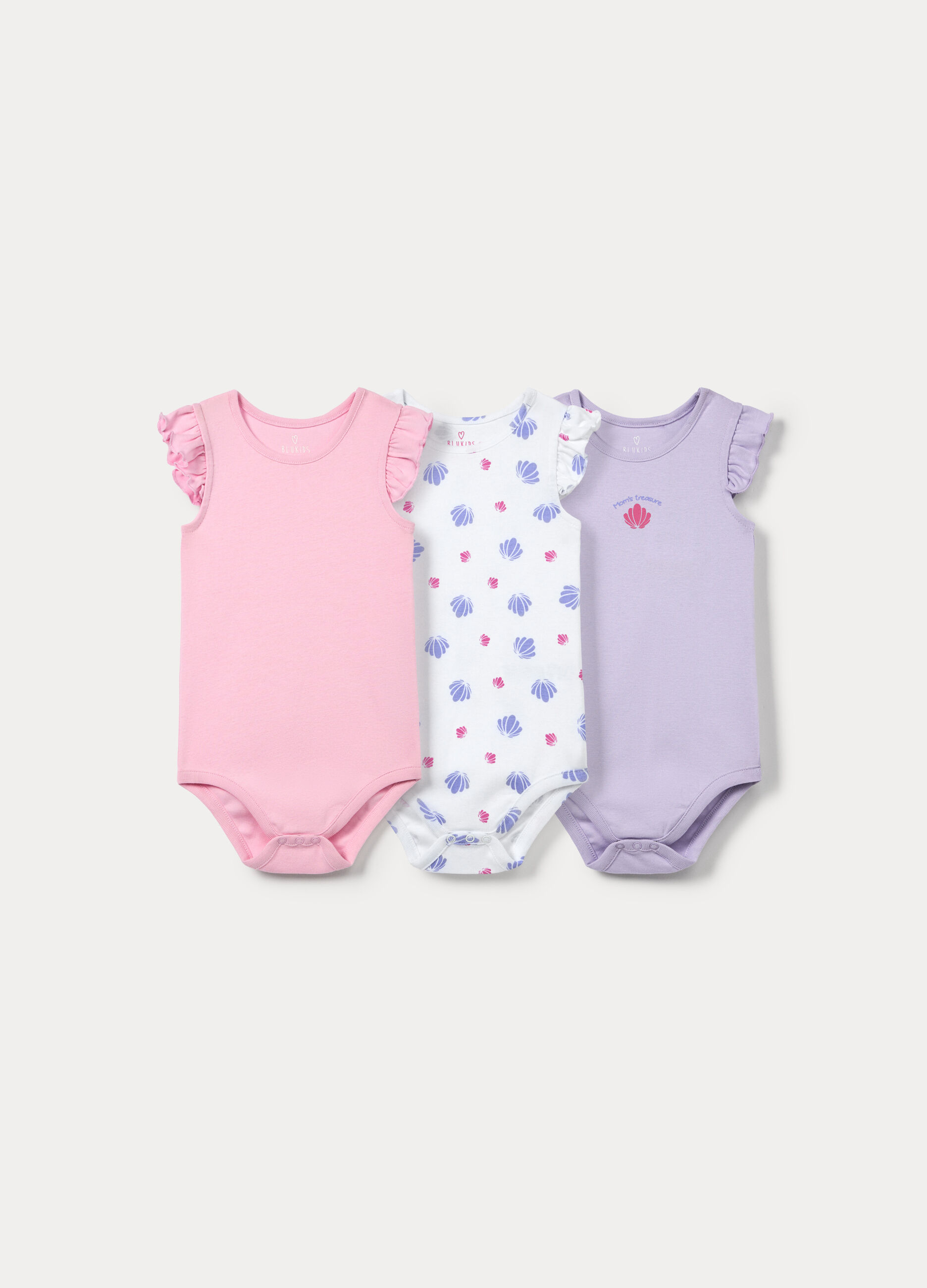 Pack 3 body in costina di puro cotone _0