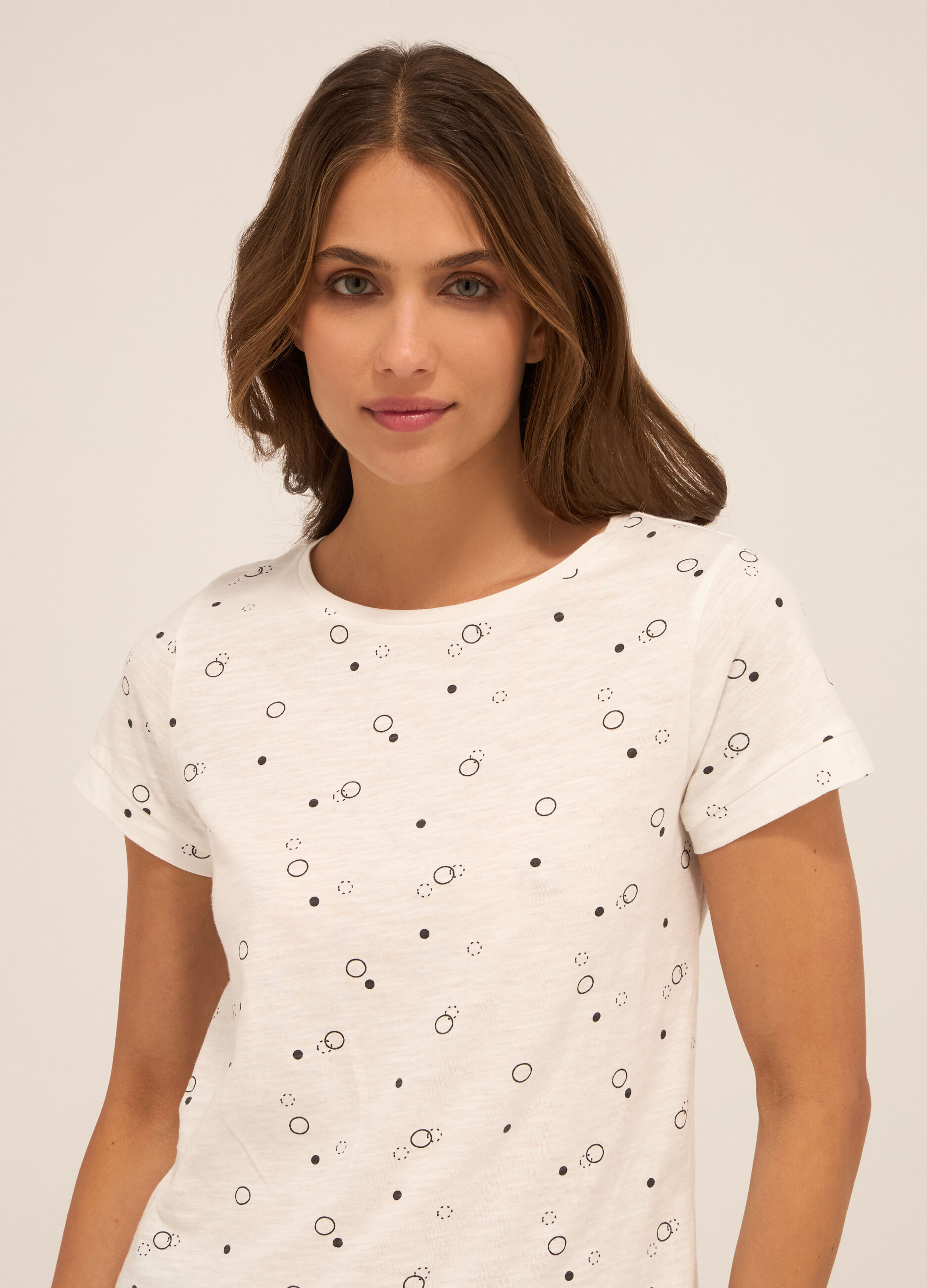 T-shirt in puro cotone donna_2