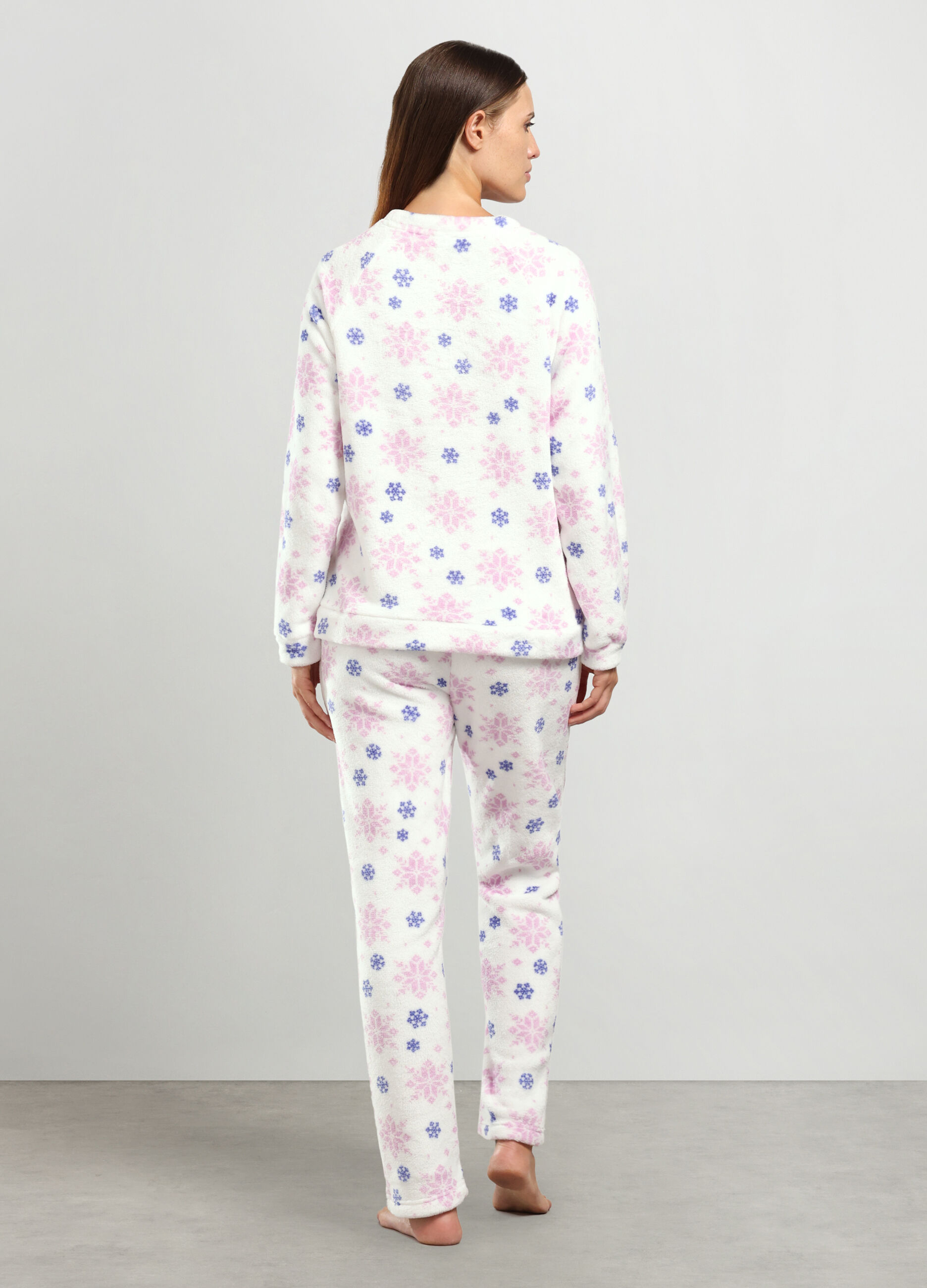 Set pigiama in coral fleece donna_1