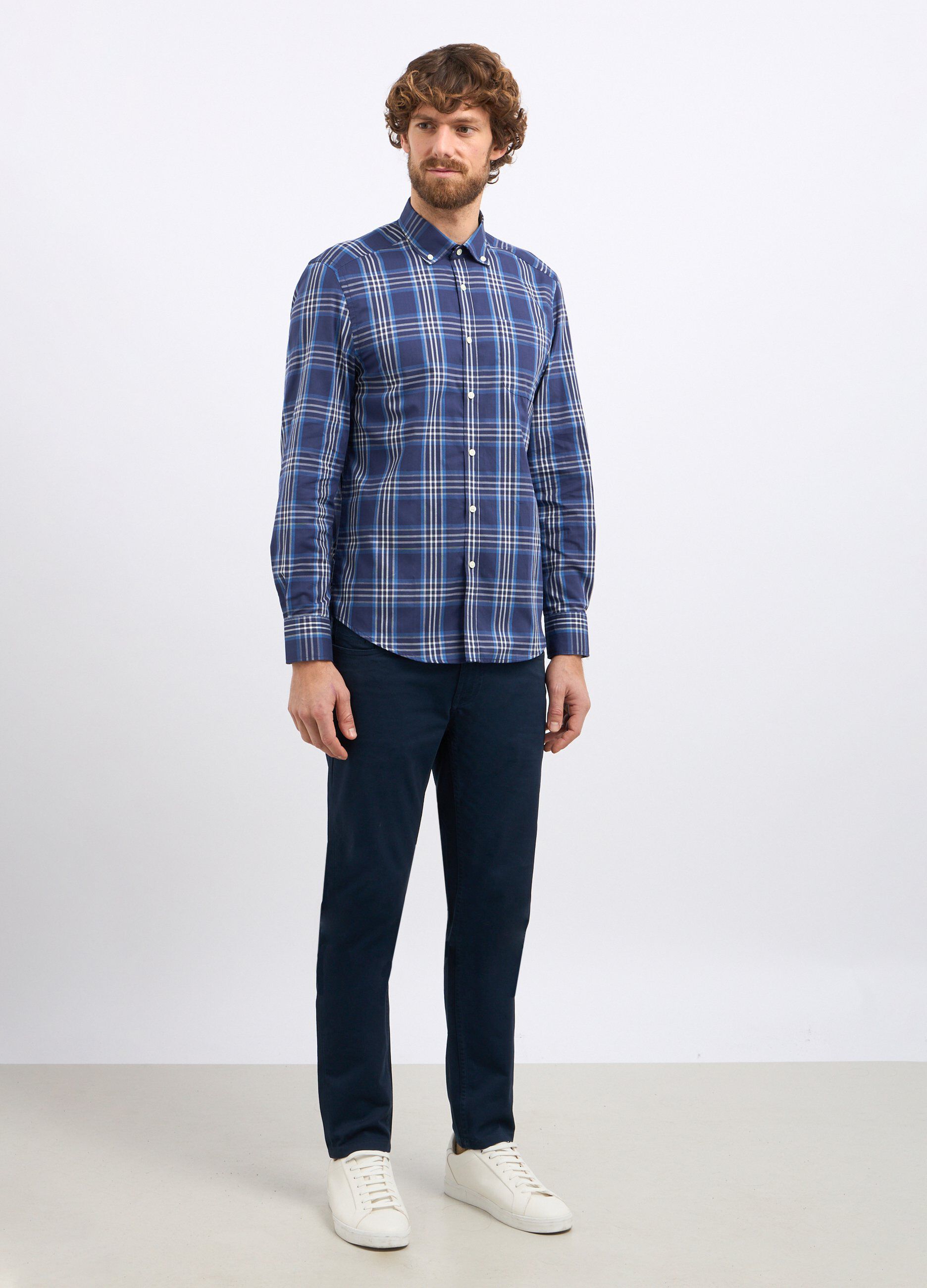 Pantaloni in cotone stretch uomo_0
