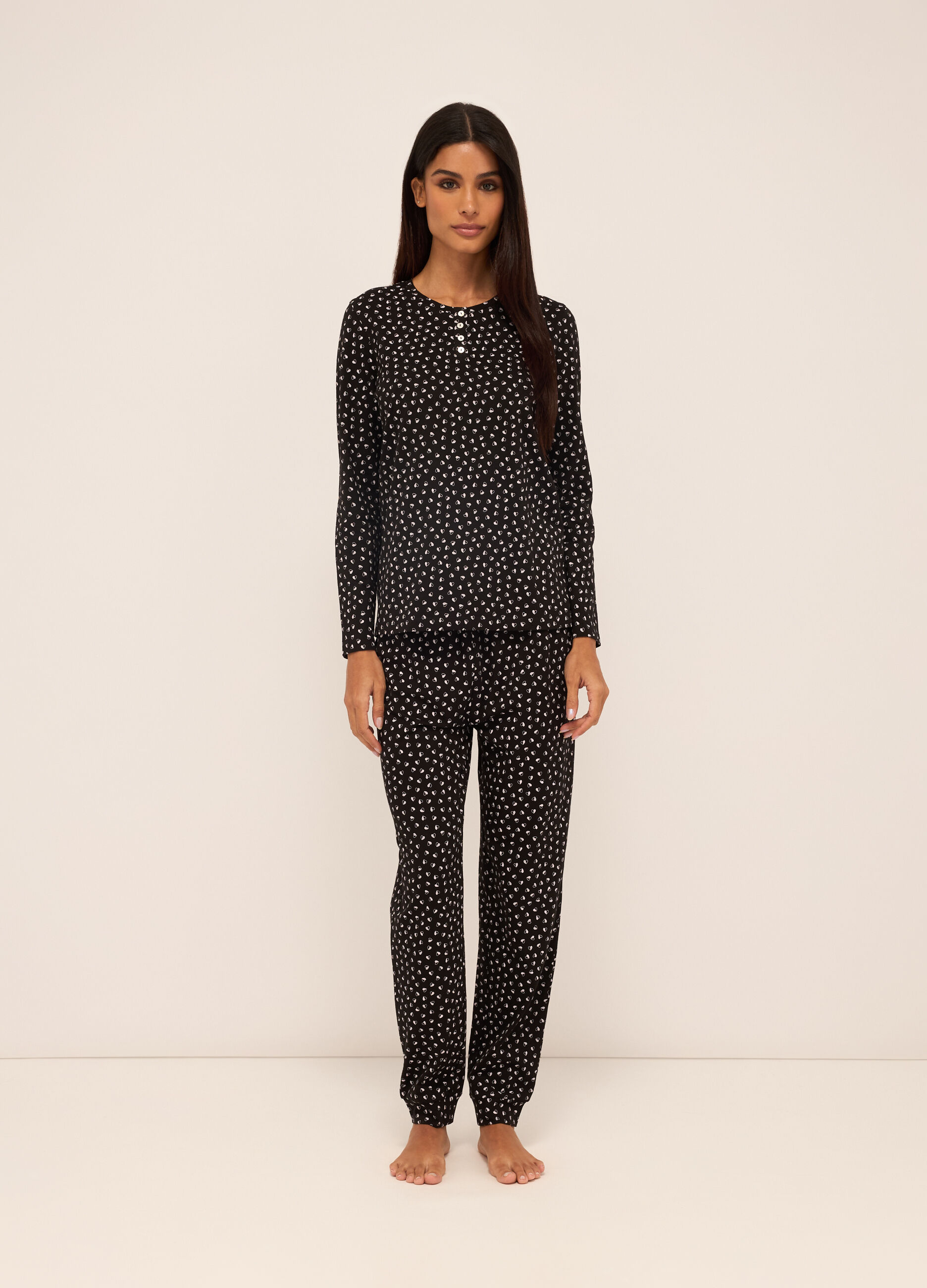 Set pigiama in puro cotone donna_0