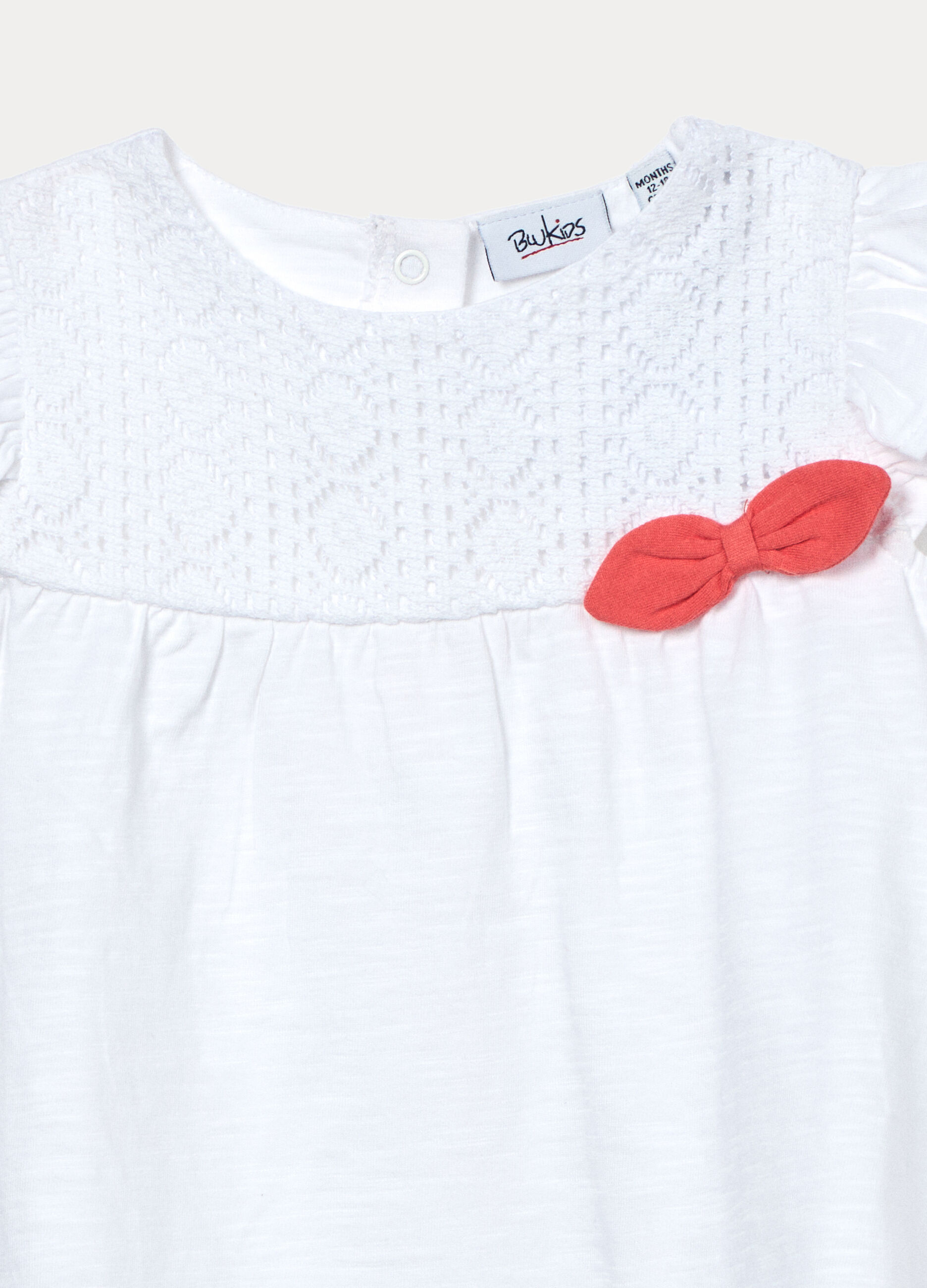 T-shirt in jersey di cotone slub bimba_2
