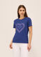 T-shirt in jersey slub di puro cotone donna_0