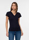 T-shirt con scollo a V donna_0