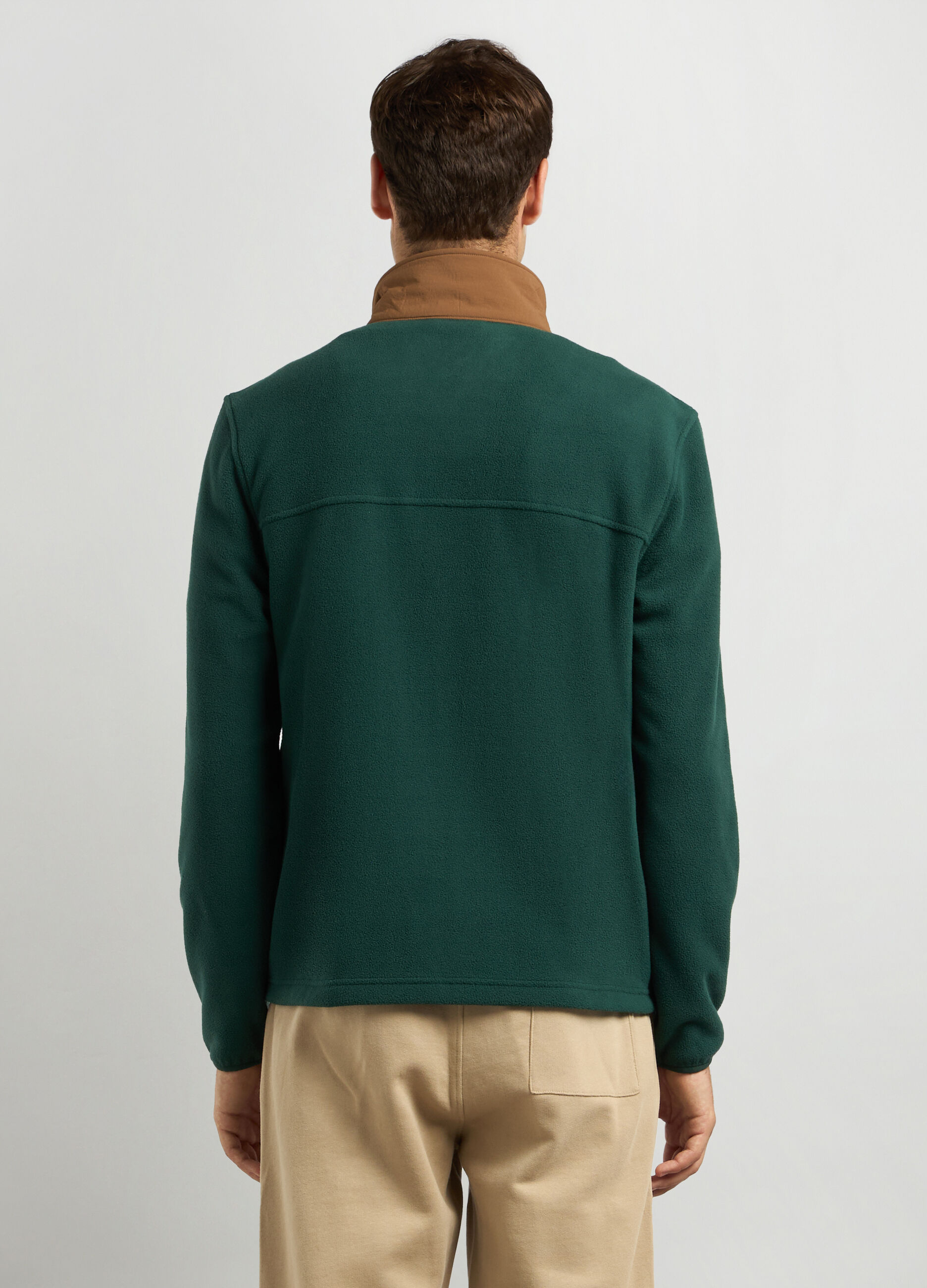 Felpa in pile full zip uomo_1