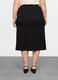 Gonna a tubino in jersey di cotone stretch donna curvy_1