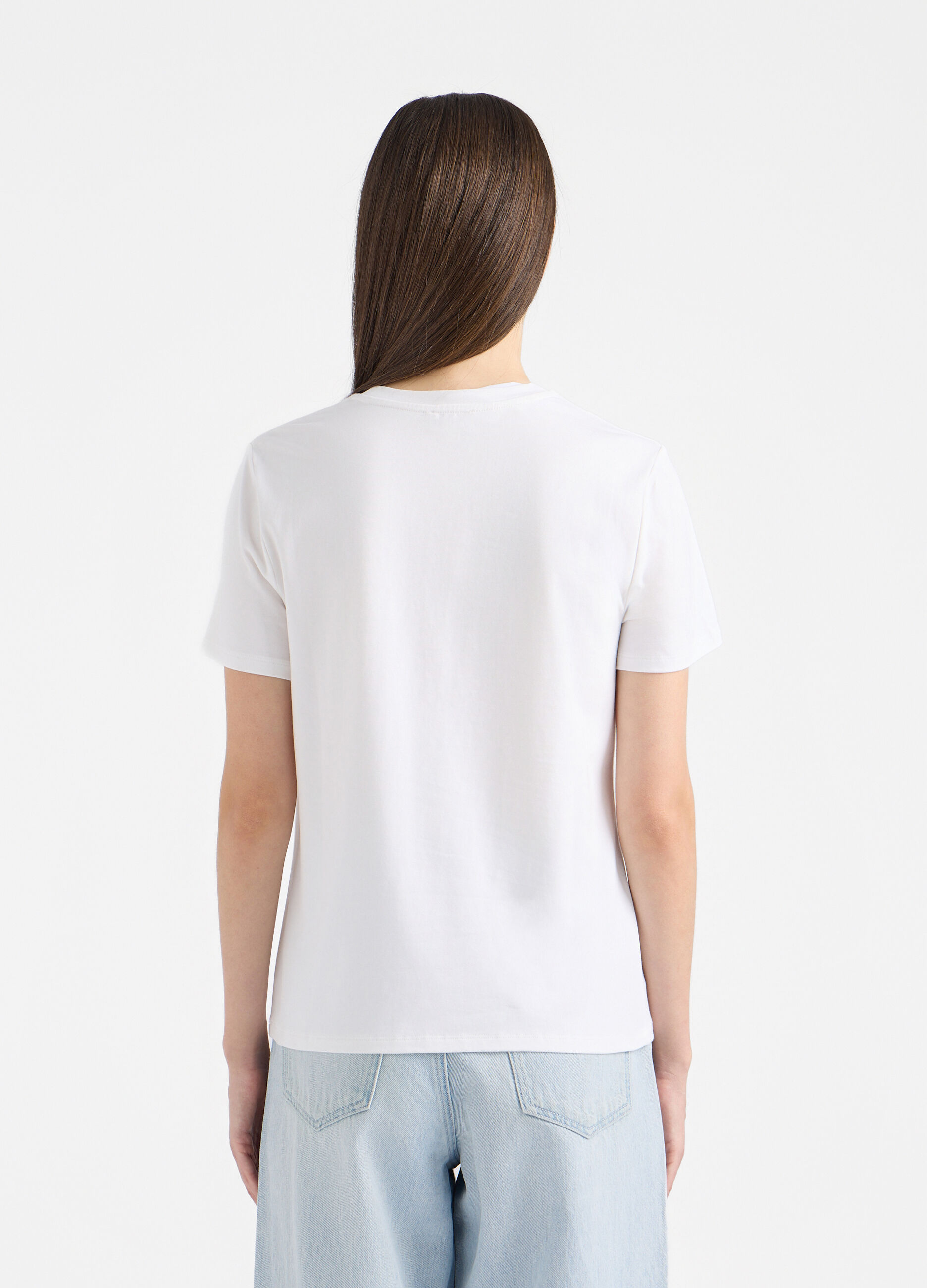 T-shirt girocollo stretch donna_2