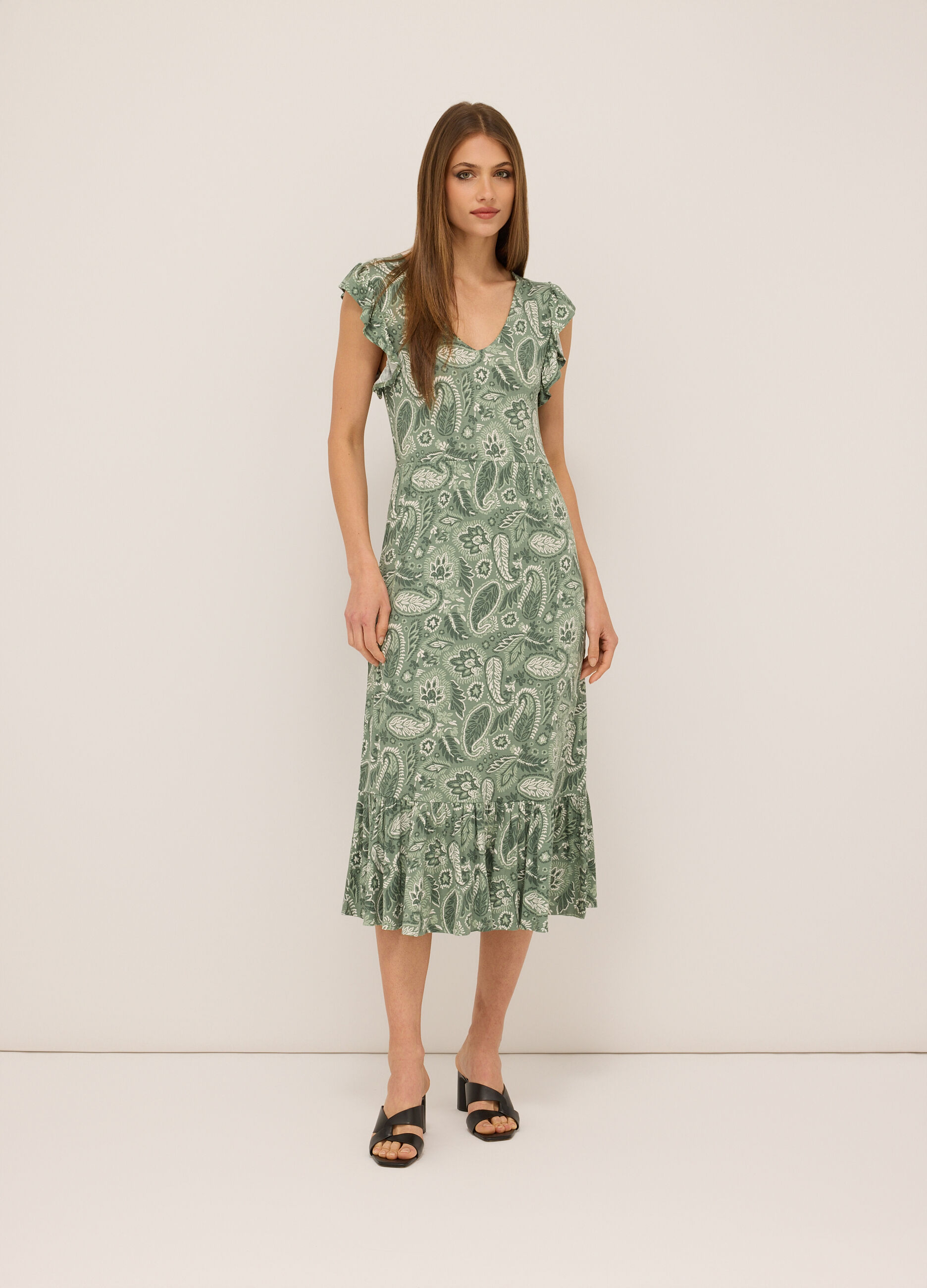 Abito in viscosa stretch donna