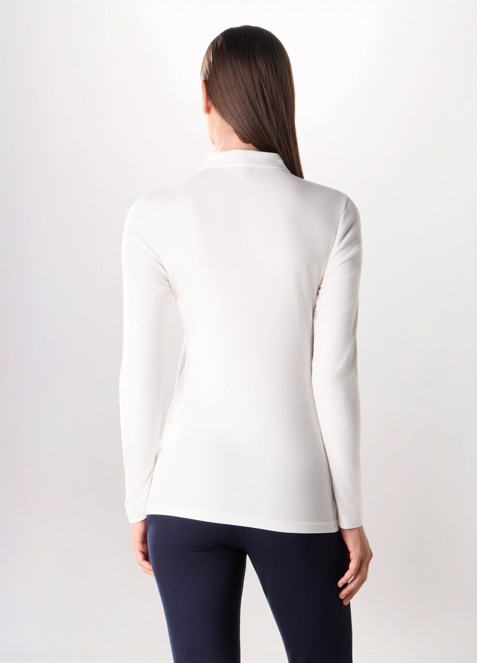Polo in pura viscosa donna_1