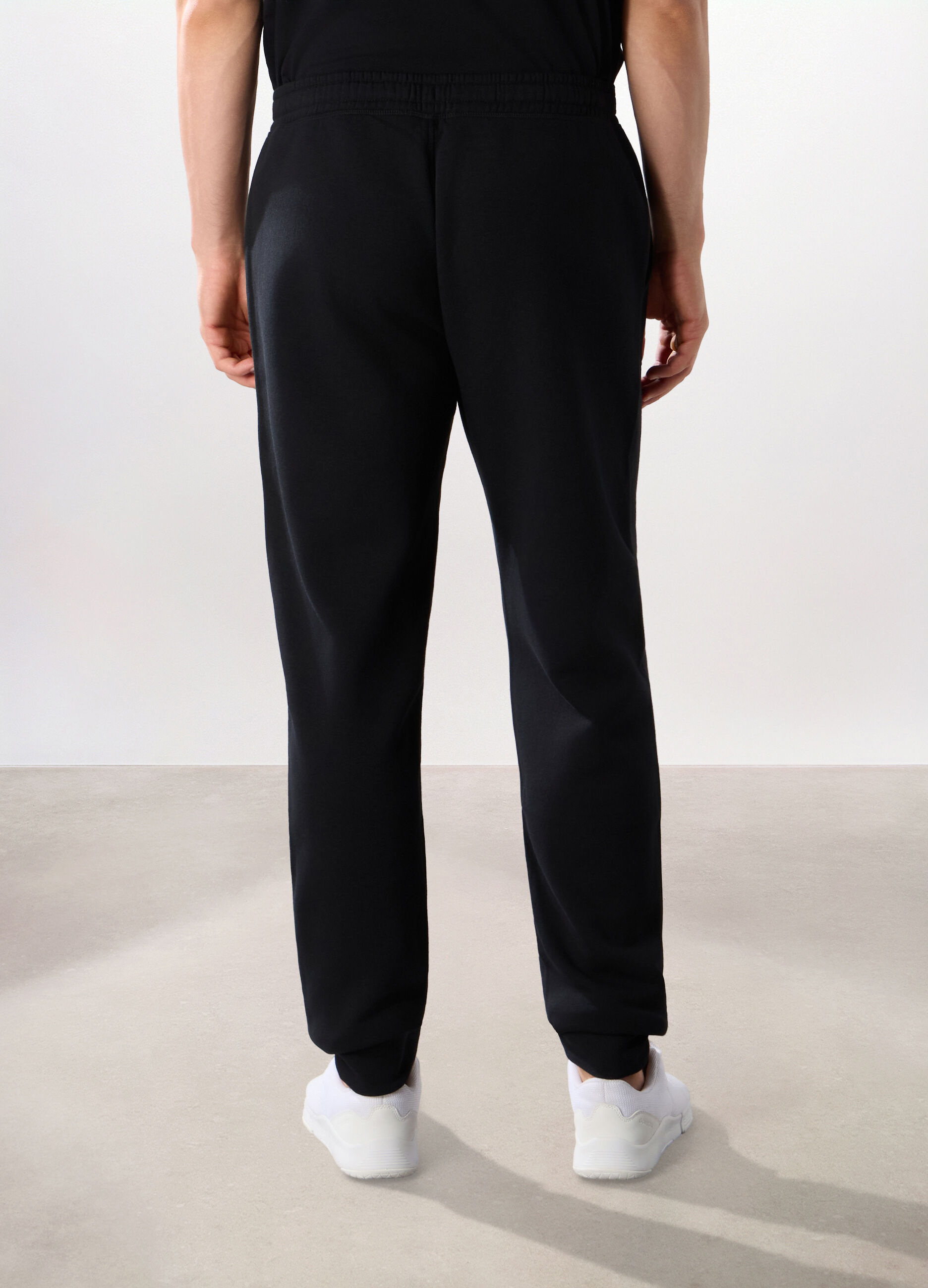 Jogger in felpa misto cotone uomo_1